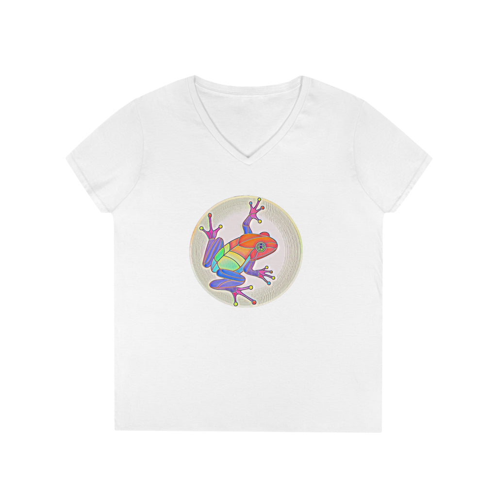 Puerto Rican Coqui Ladies' V-Neck T-Shirt