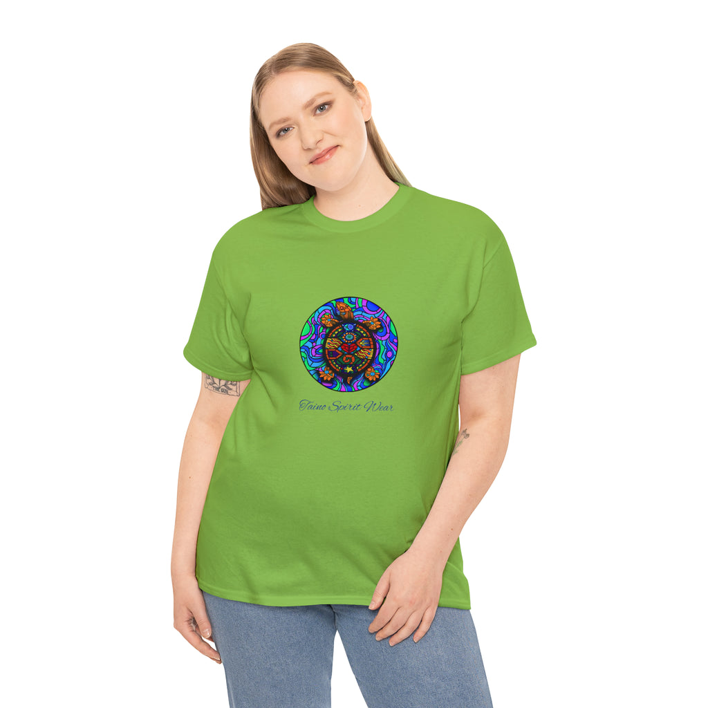Taino-Inspired Turtle Unisex Heavy Cotton Tee