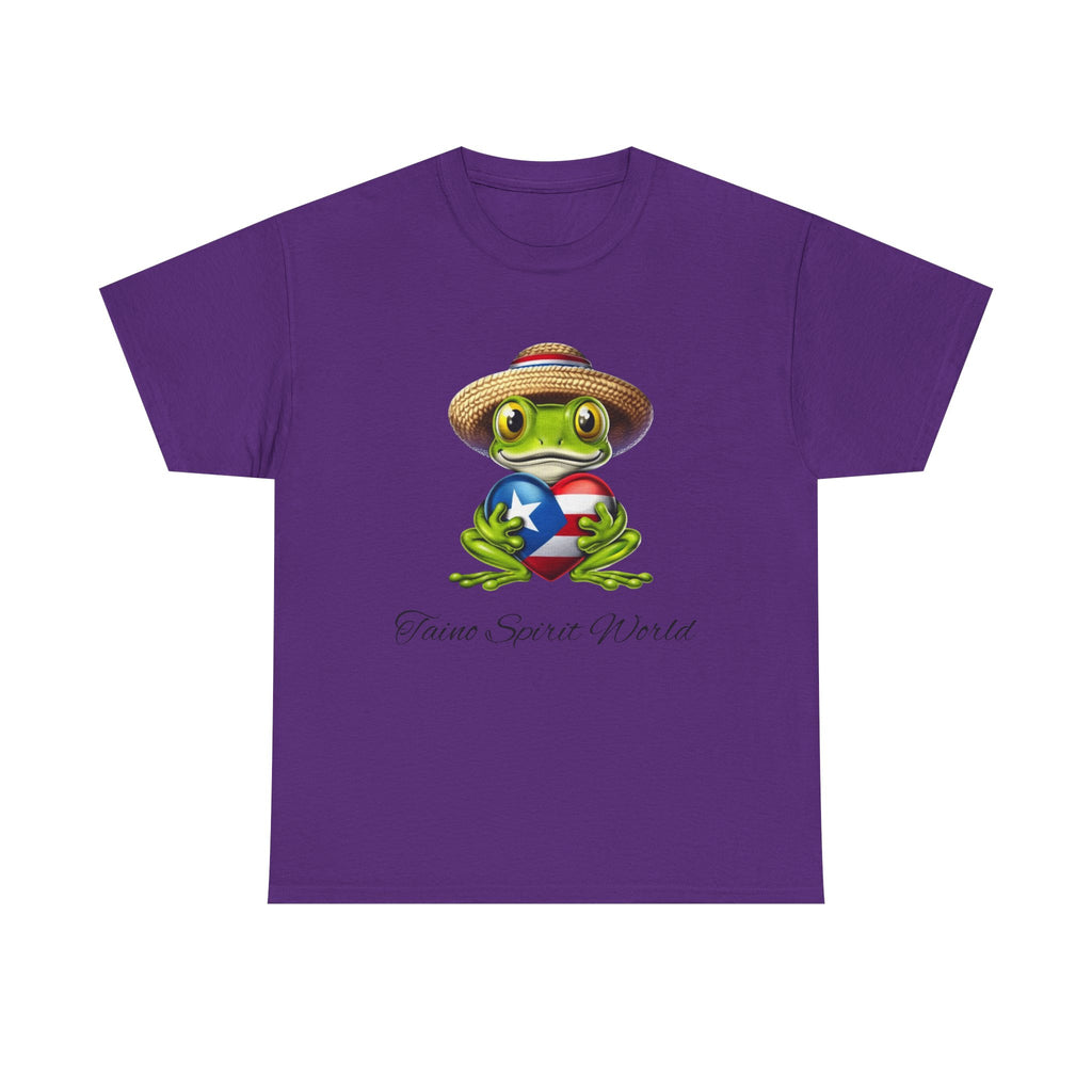 I Heart PR Jibaro Coqui Taino Spirit World Unisex Heavy Cotton Tee