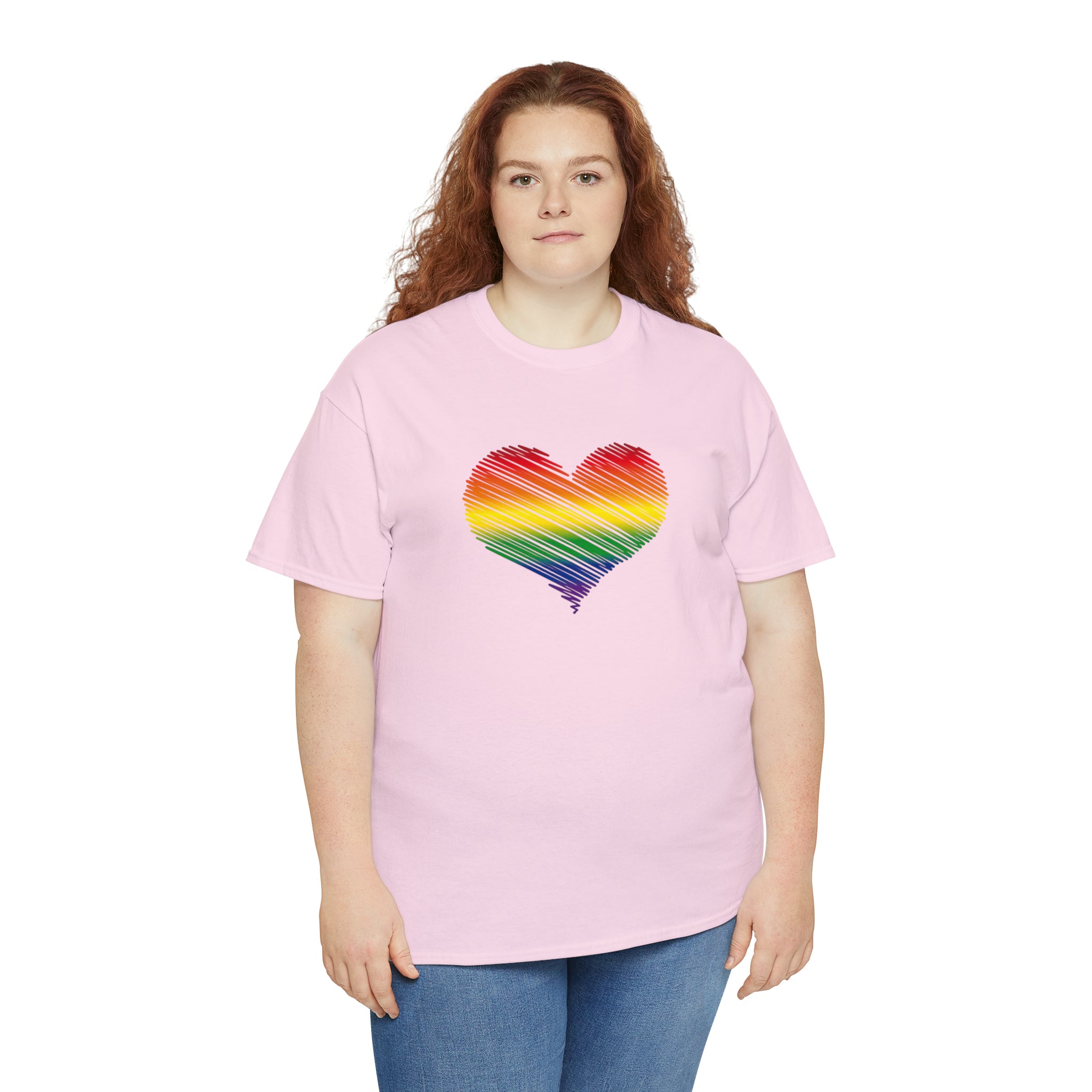 Love is Love Heart Unisex Heavy Cotton Tee