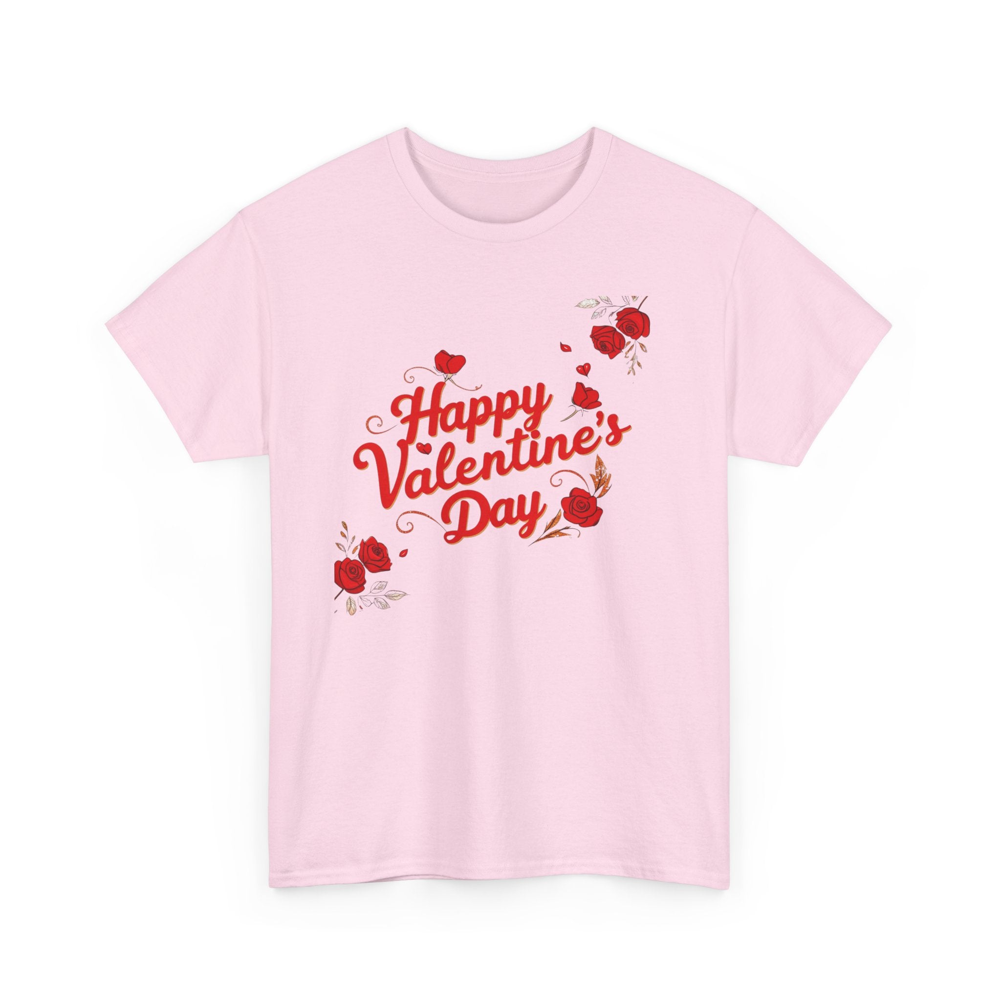Valentine's Day Tee — "Happy Valentine's Day" Heart Design