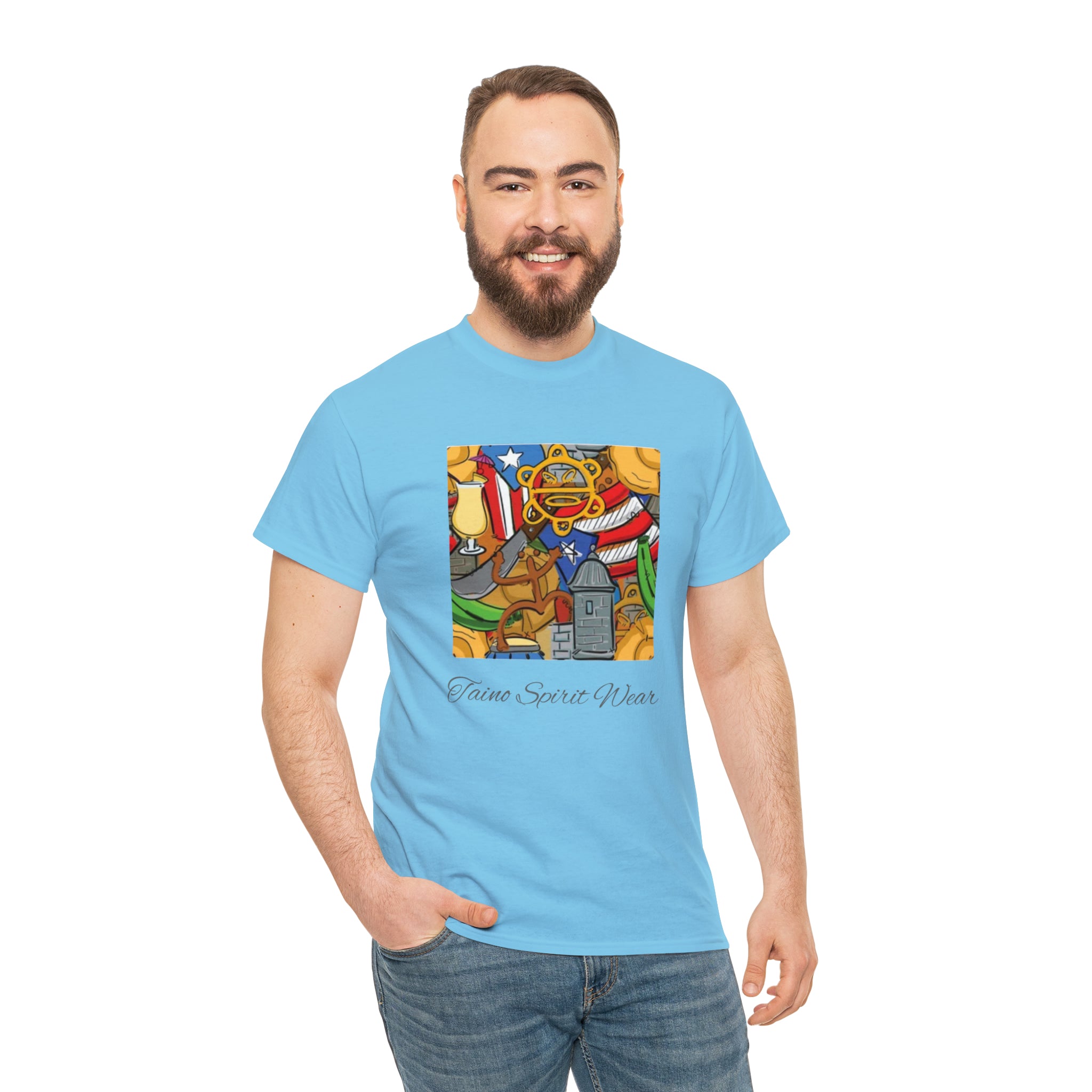 Puerto Rican Heritage Unisex Heavy Cotton Tee