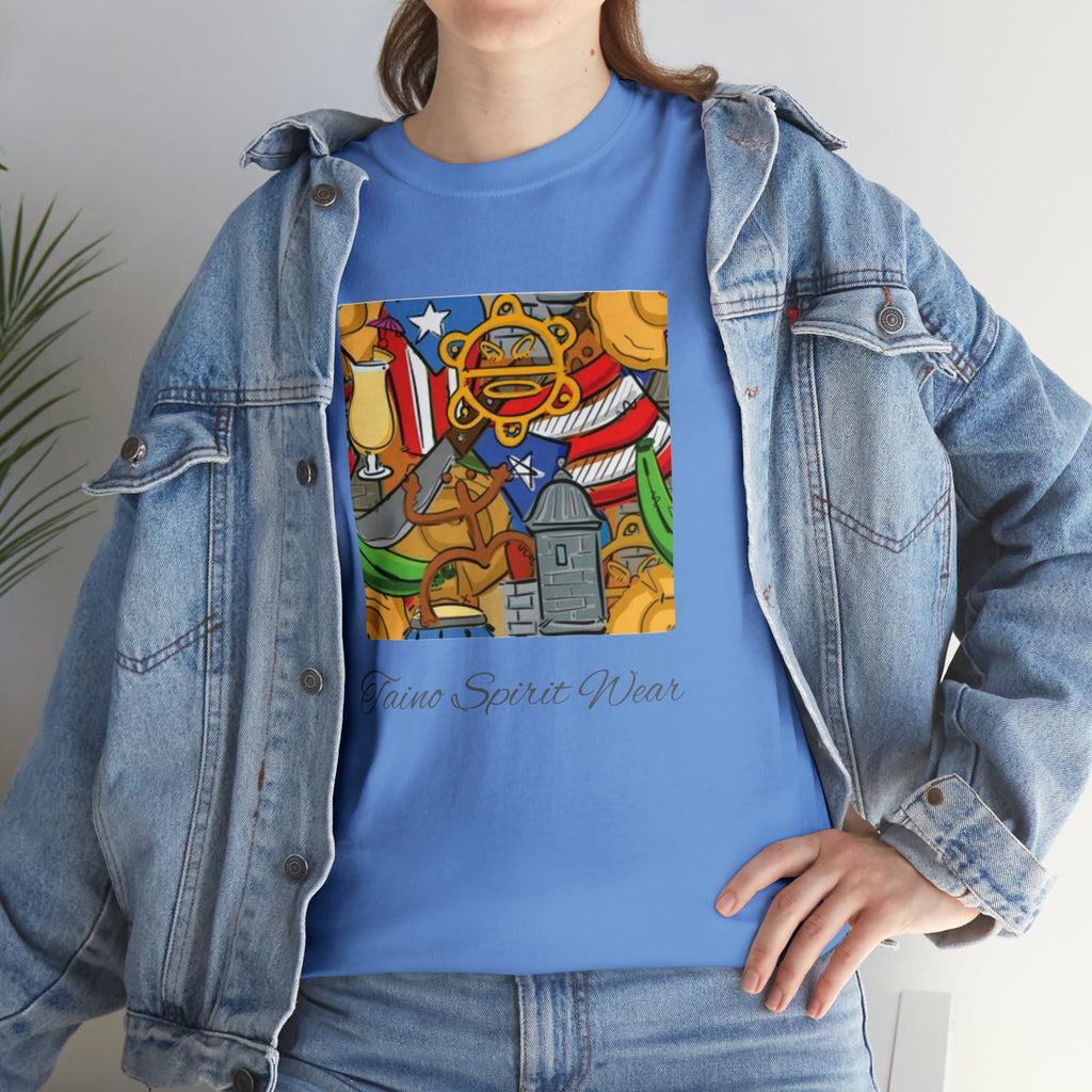 Puerto Rican Heritage Unisex Heavy Cotton Tee