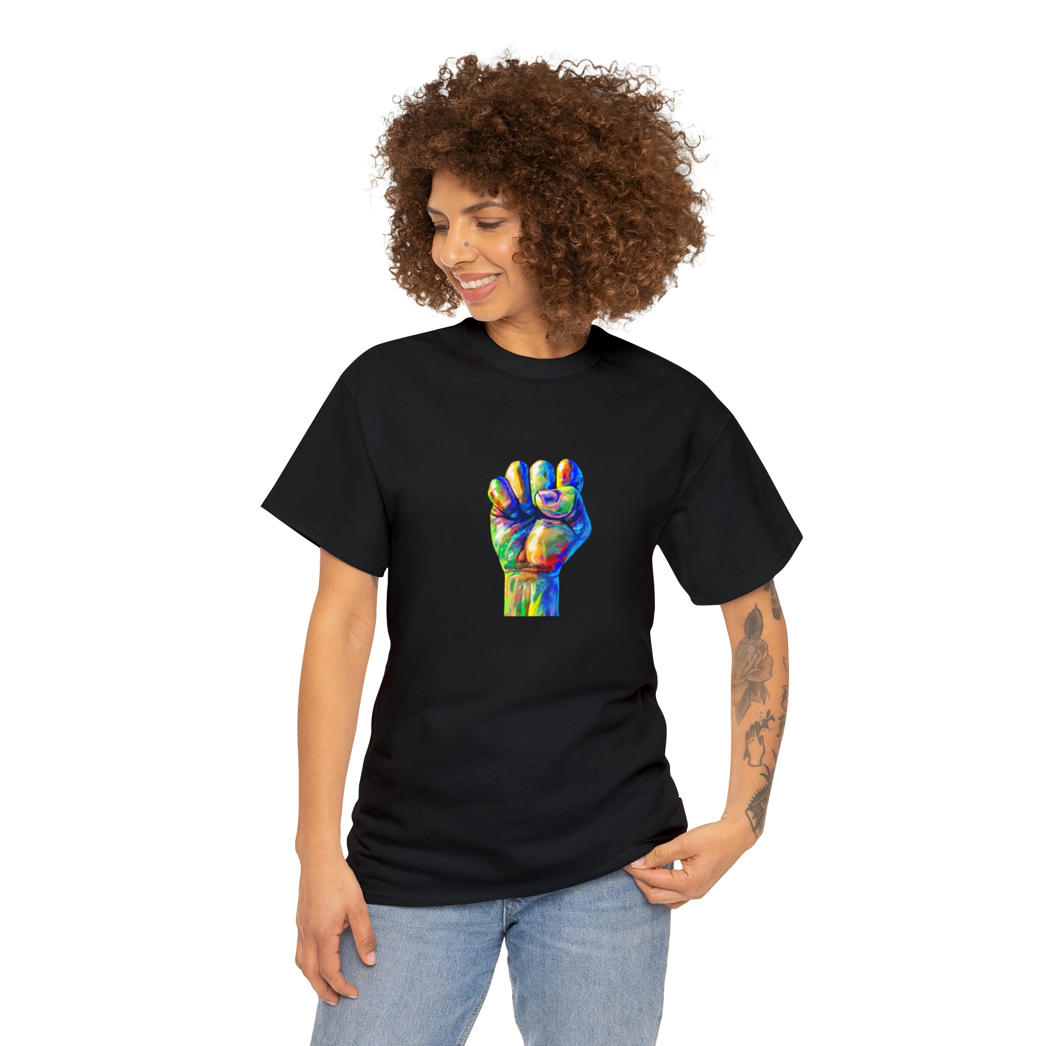 Power to The People Fist Unisex Heavy Cotton Tee