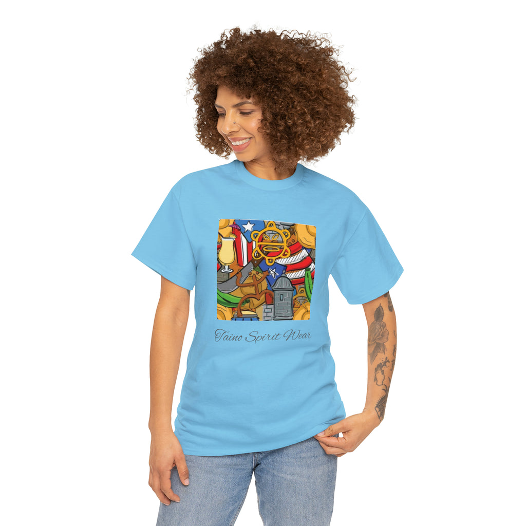 Puerto Rican Heritage Unisex Heavy Cotton Tee