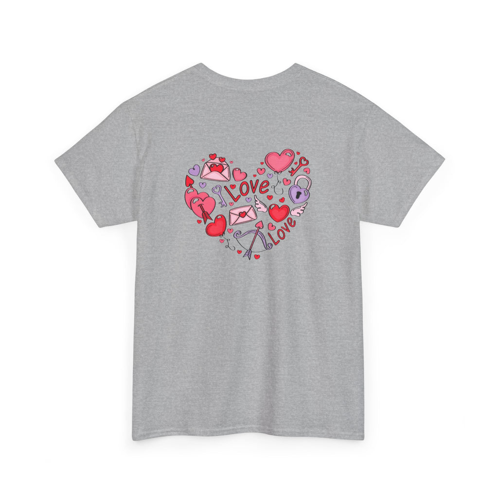 Valentine's Day Love Heart Graphic Tee – Valentine’s Day Romantic Shirt