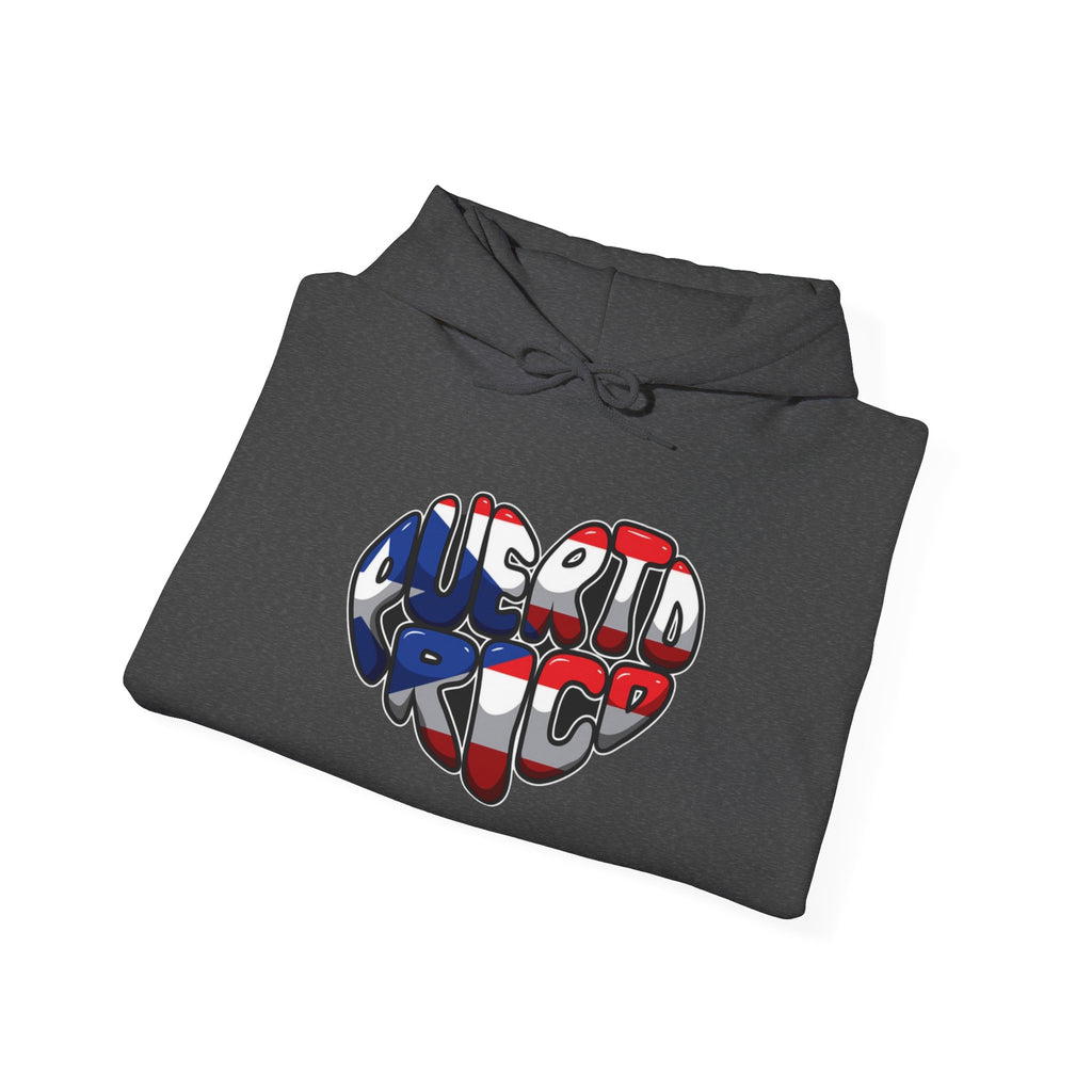 Puerto Rico Flag Heart & Frog Hoodie – Puerto Rican Pride Sweatshirt