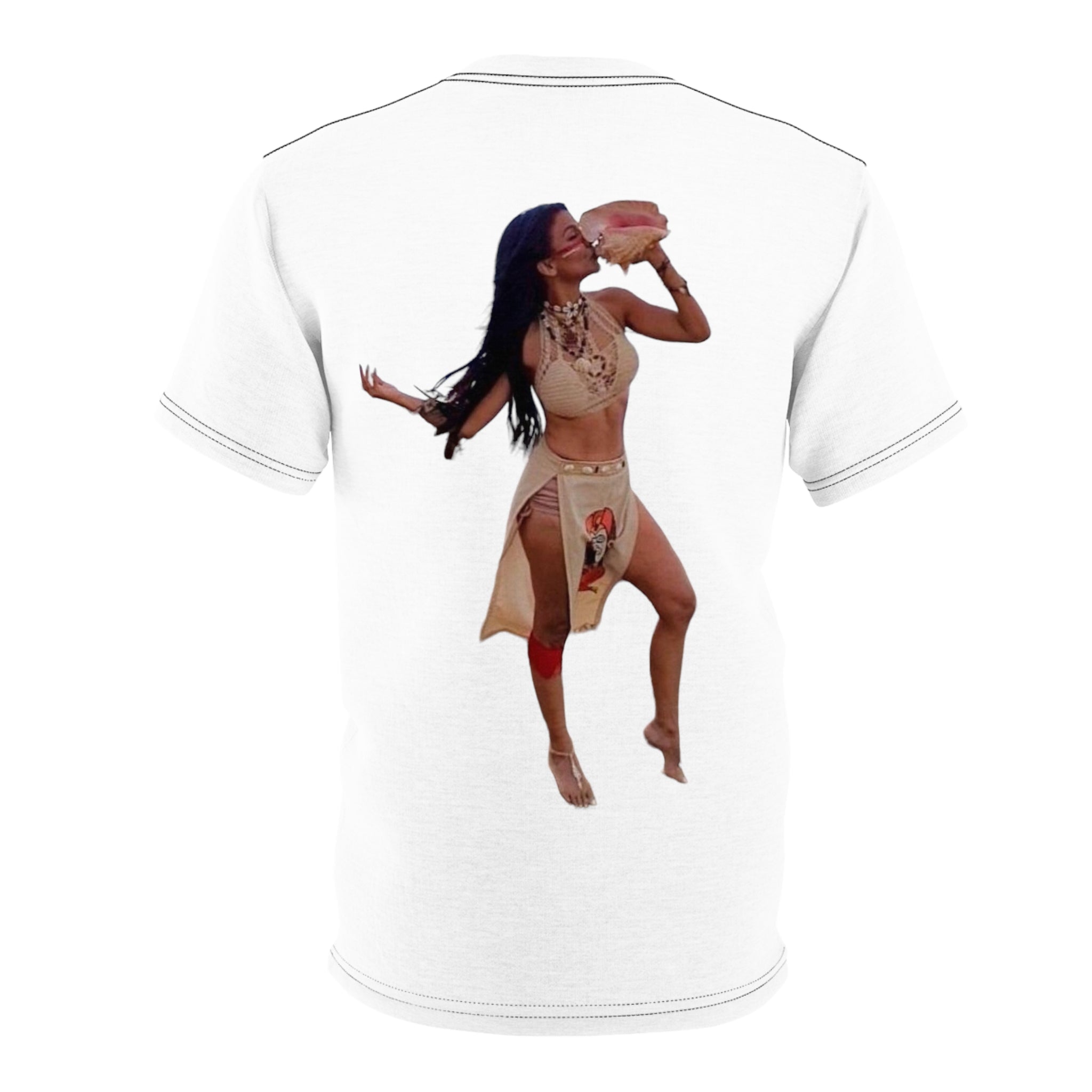Confident and Beautiful Puerto Rican/Taina Woman Unisex Cut & Sew Tee (AOP)