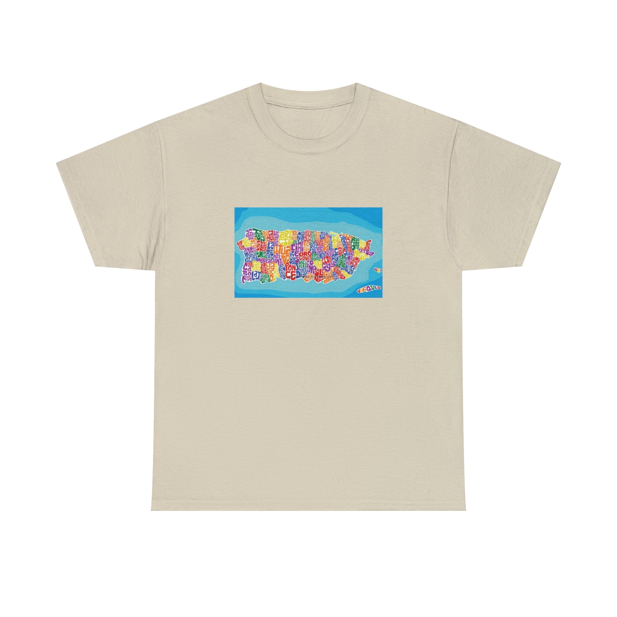 The Island of Puerto Rico Unisex Heavy Cotton Tee