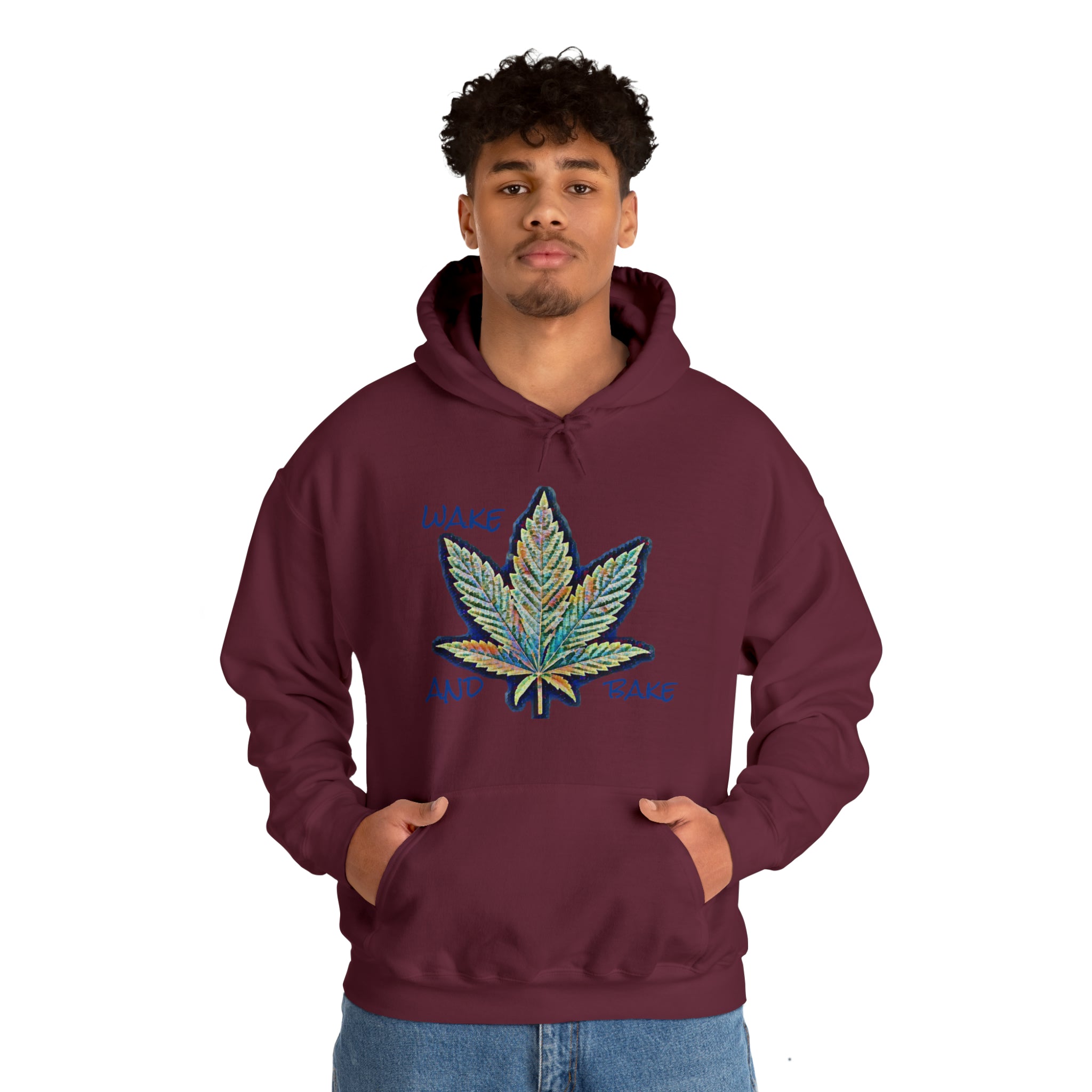 The Five Finger Leaf 2 Unisex Heavy Blend™ Hooded Sweatshirt