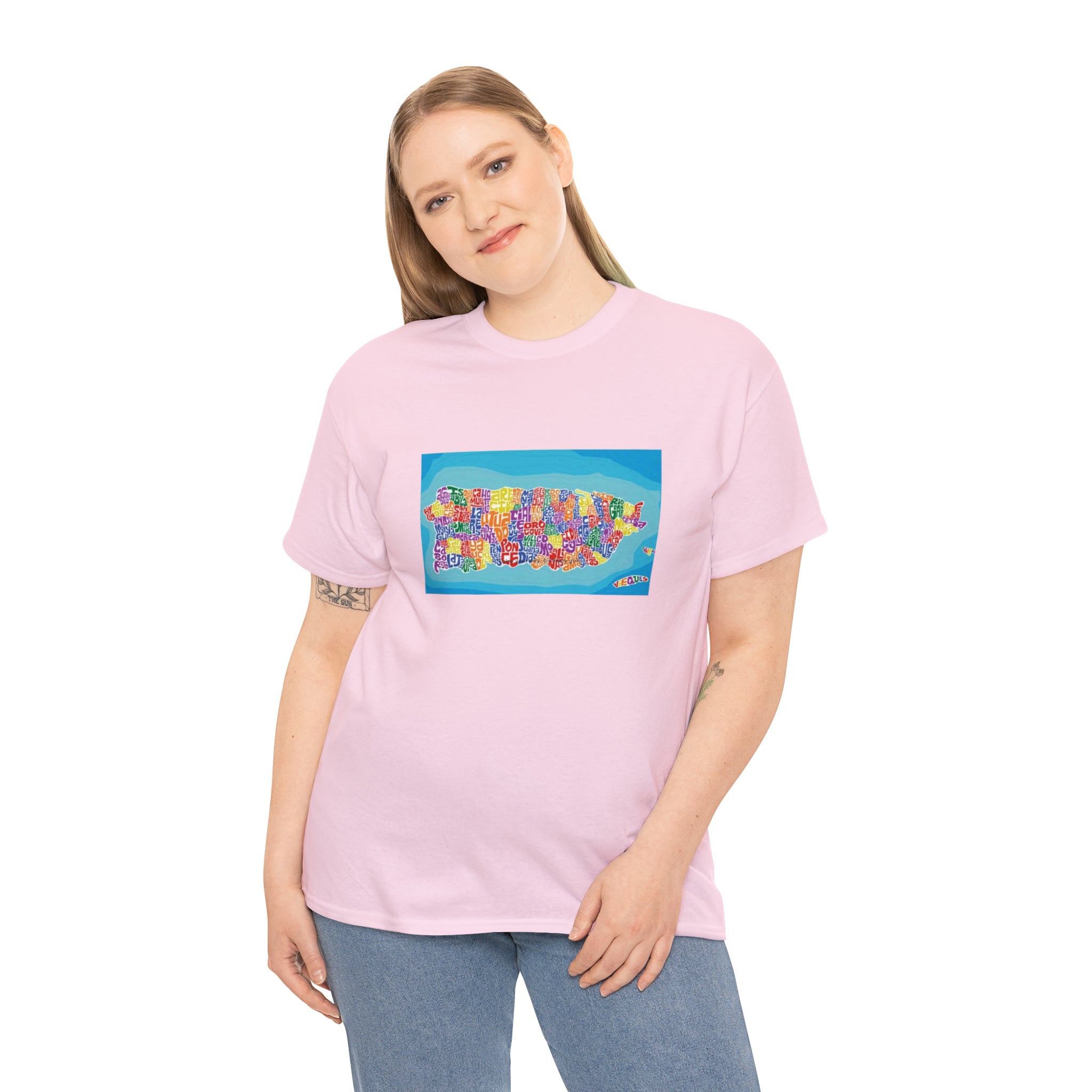 The Island of Puerto Rico Unisex Heavy Cotton Tee