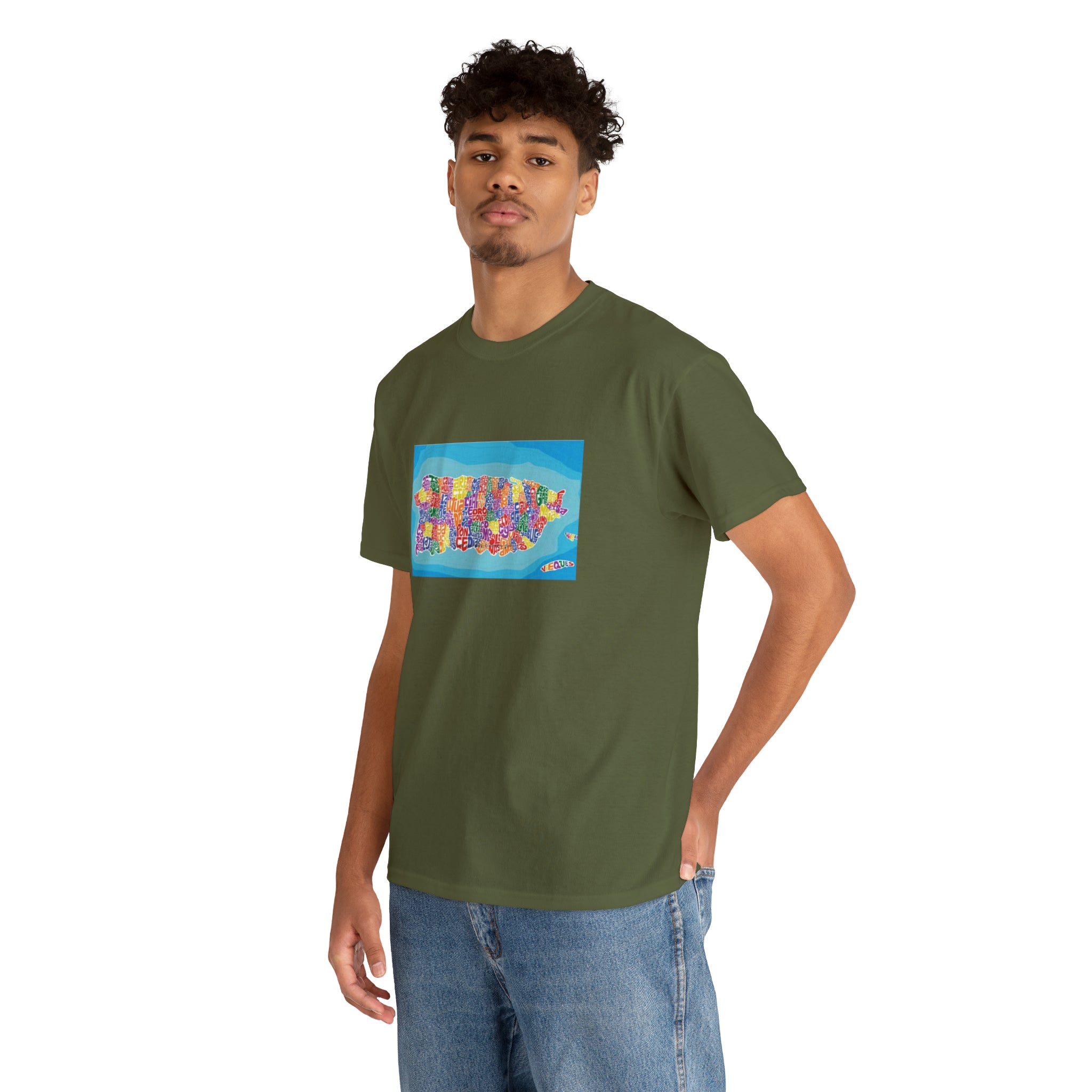 The Island of Puerto Rico Unisex Heavy Cotton Tee