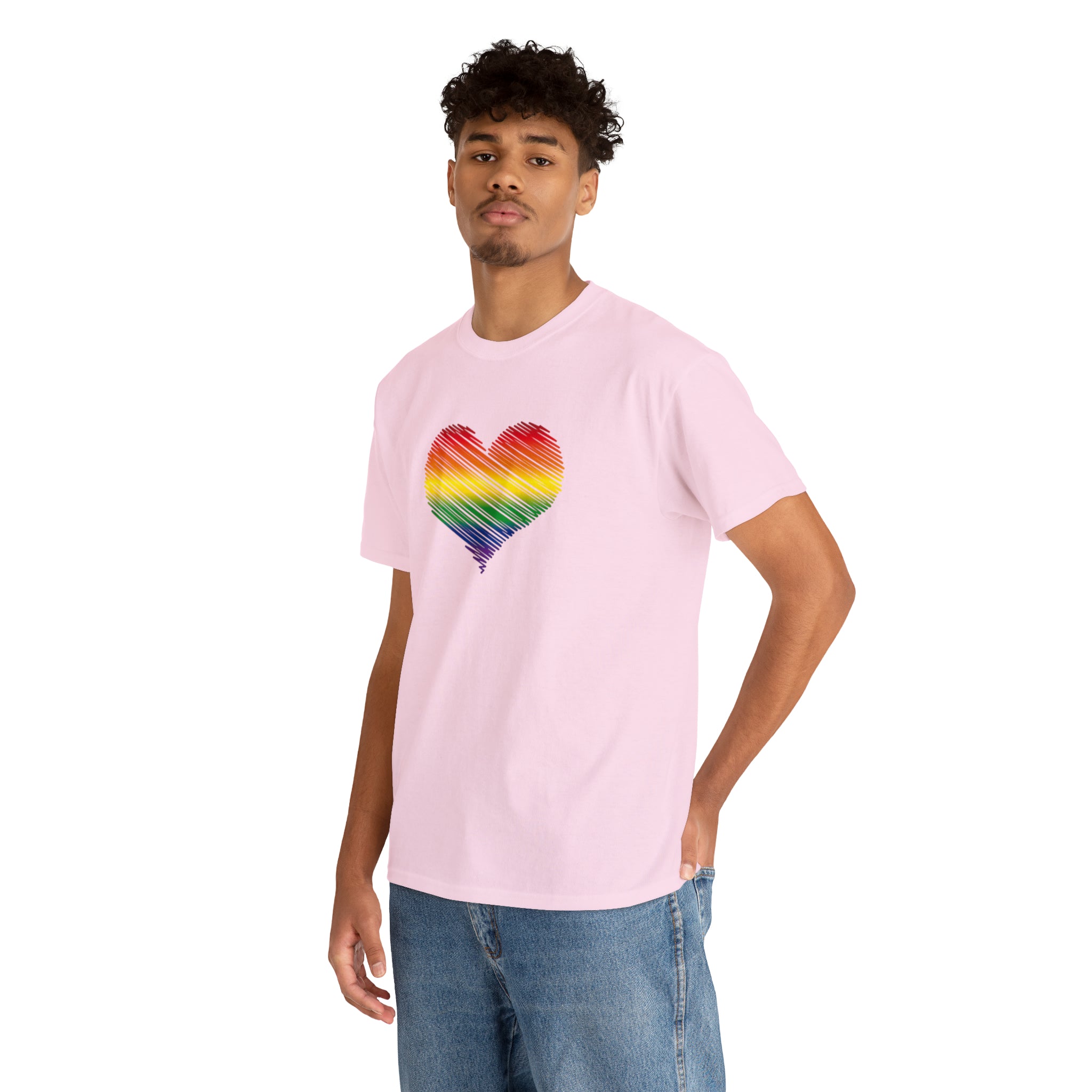 Love is Love Heart Unisex Heavy Cotton Tee