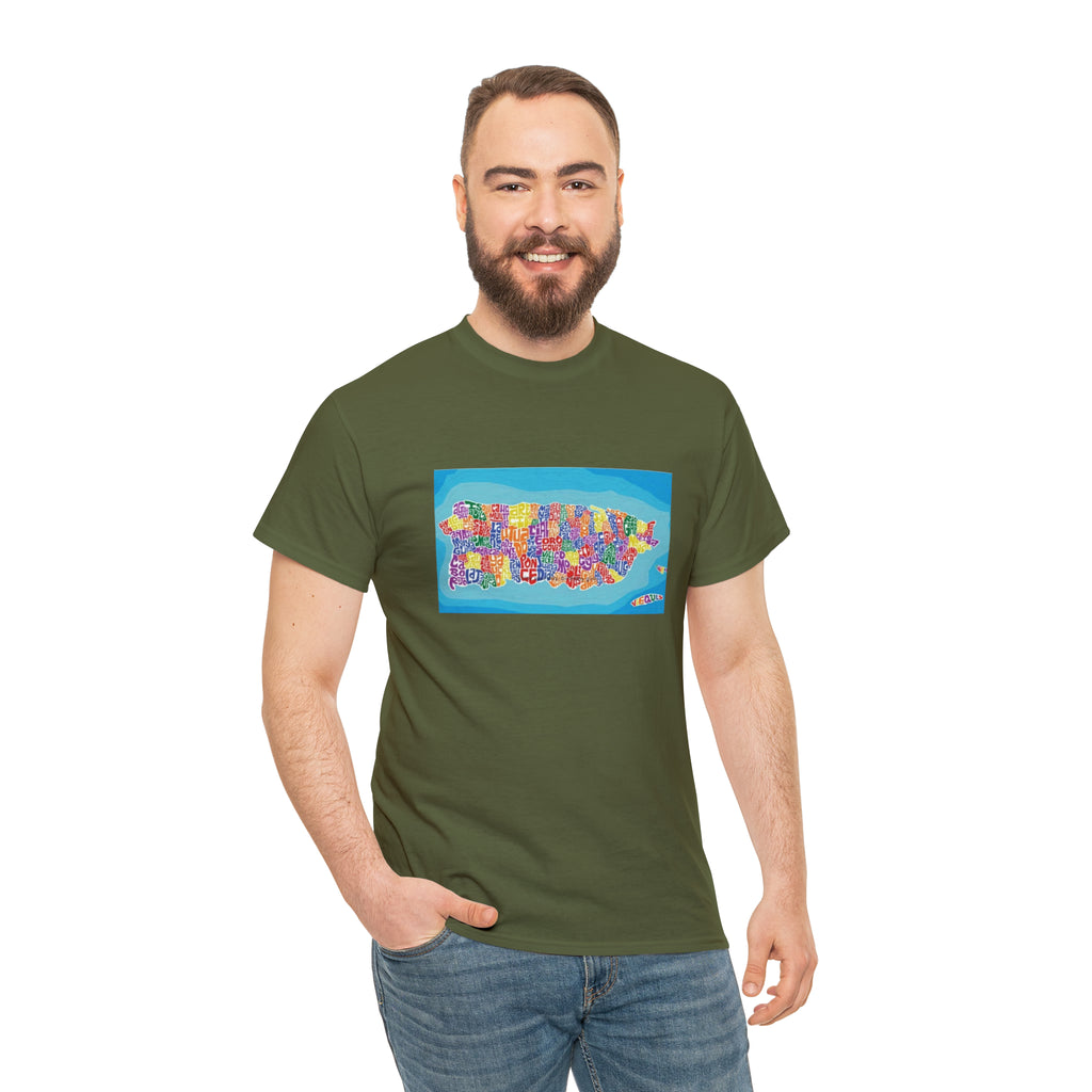 The Island of Puerto Rico Unisex Heavy Cotton Tee
