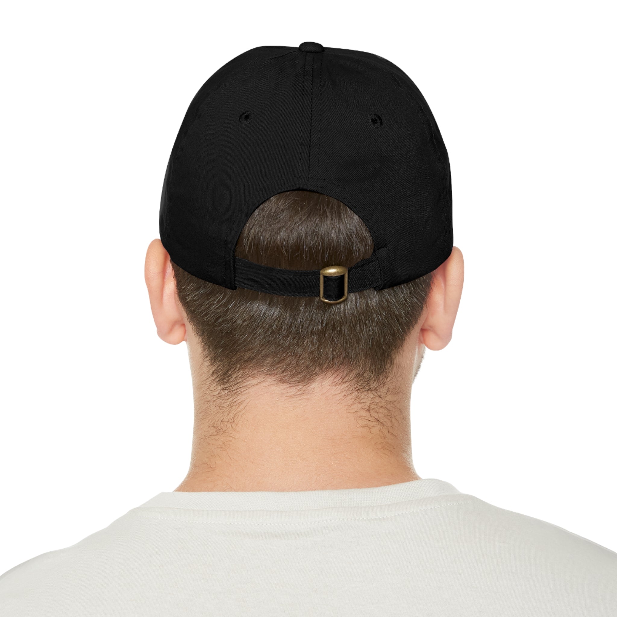 Taino Symbolism Dad Hat with Leather Patch (Round)