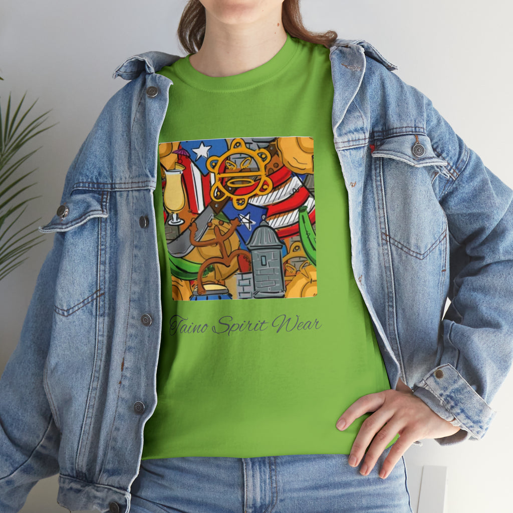 Puerto Rican Heritage Unisex Heavy Cotton Tee
