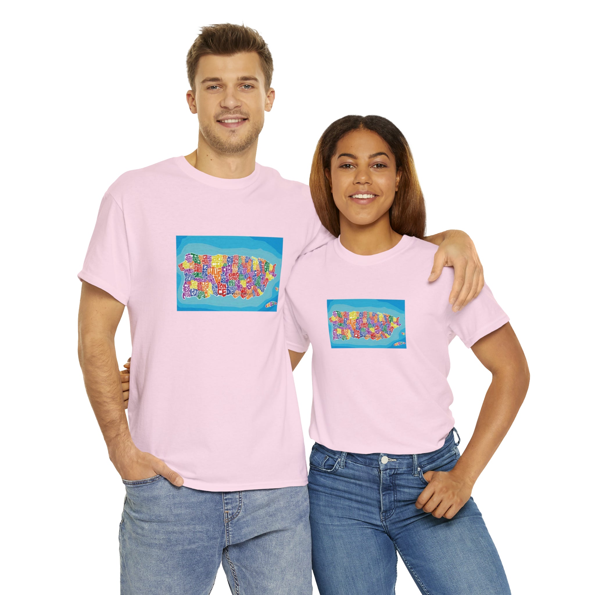 The Island of Puerto Rico Unisex Heavy Cotton Tee