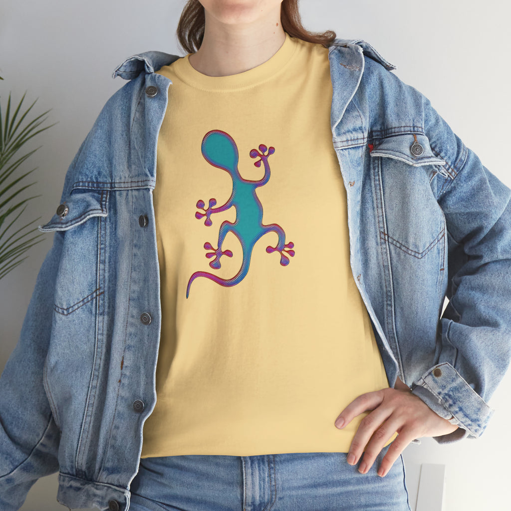 Taino-Inspired Salamander 2 Unisex Heavy Cotton Tee