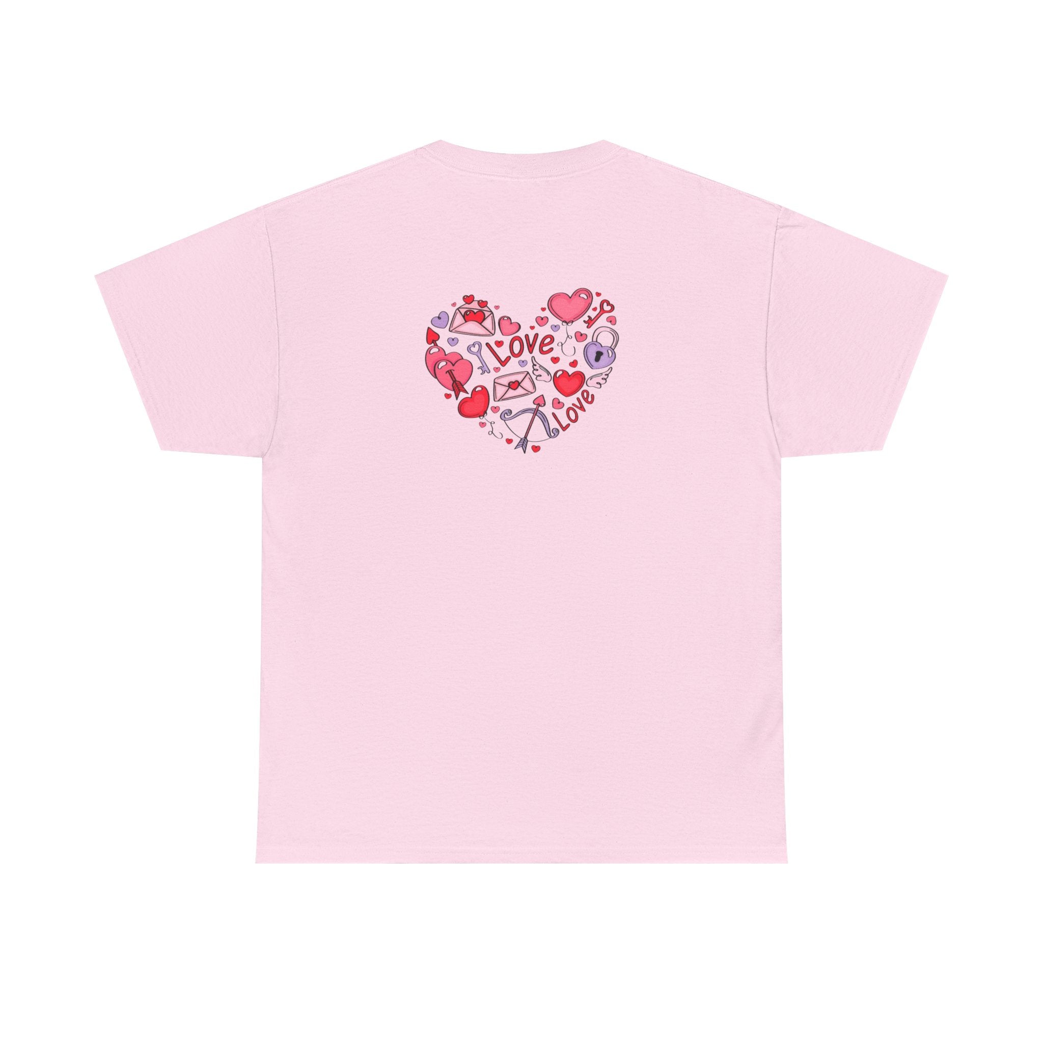 Valentine's Day Tee — "Happy Valentine's Day" Heart Design