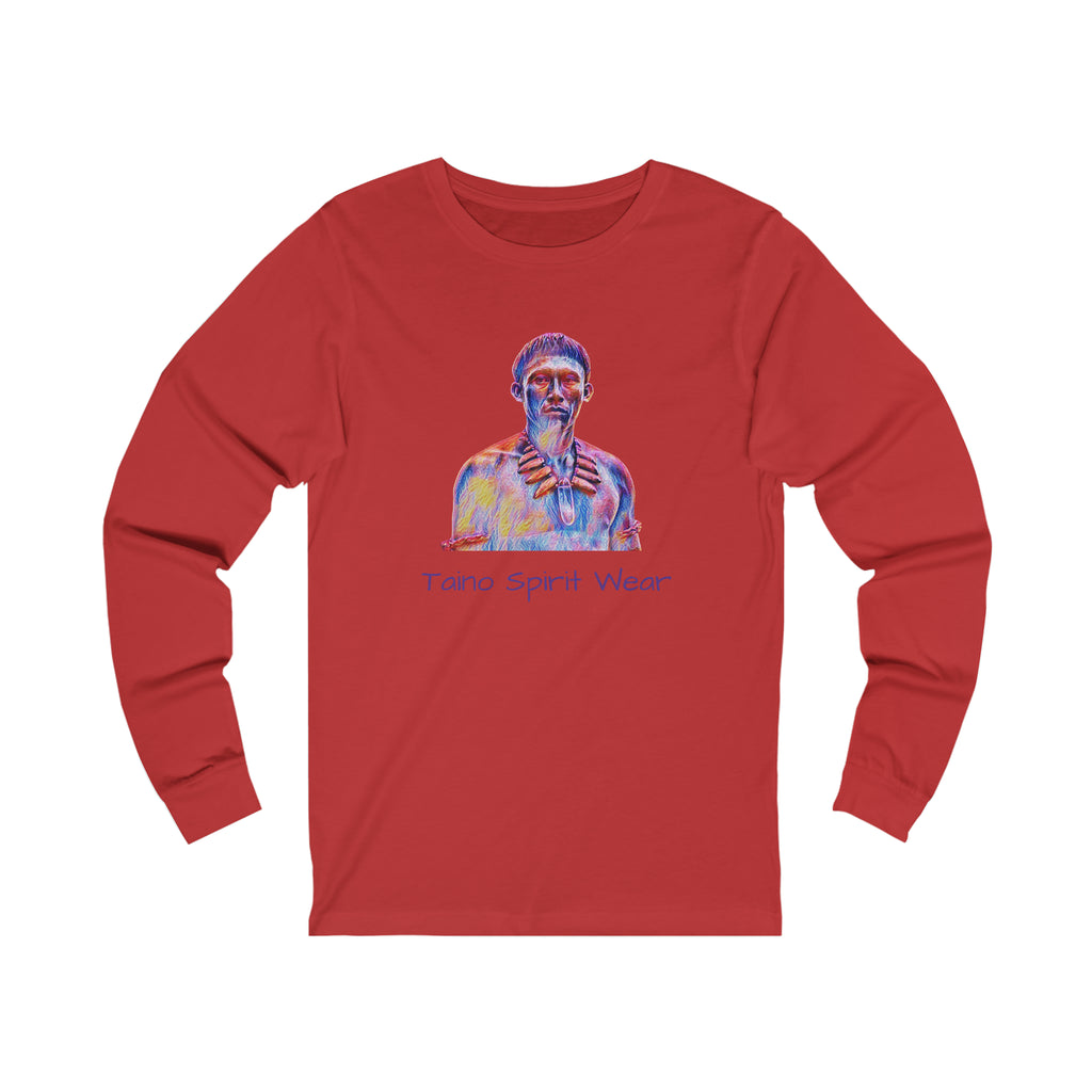 Taino Spirit Wear/Taino Warrior Unisex Jersey Long Sleeve Tee