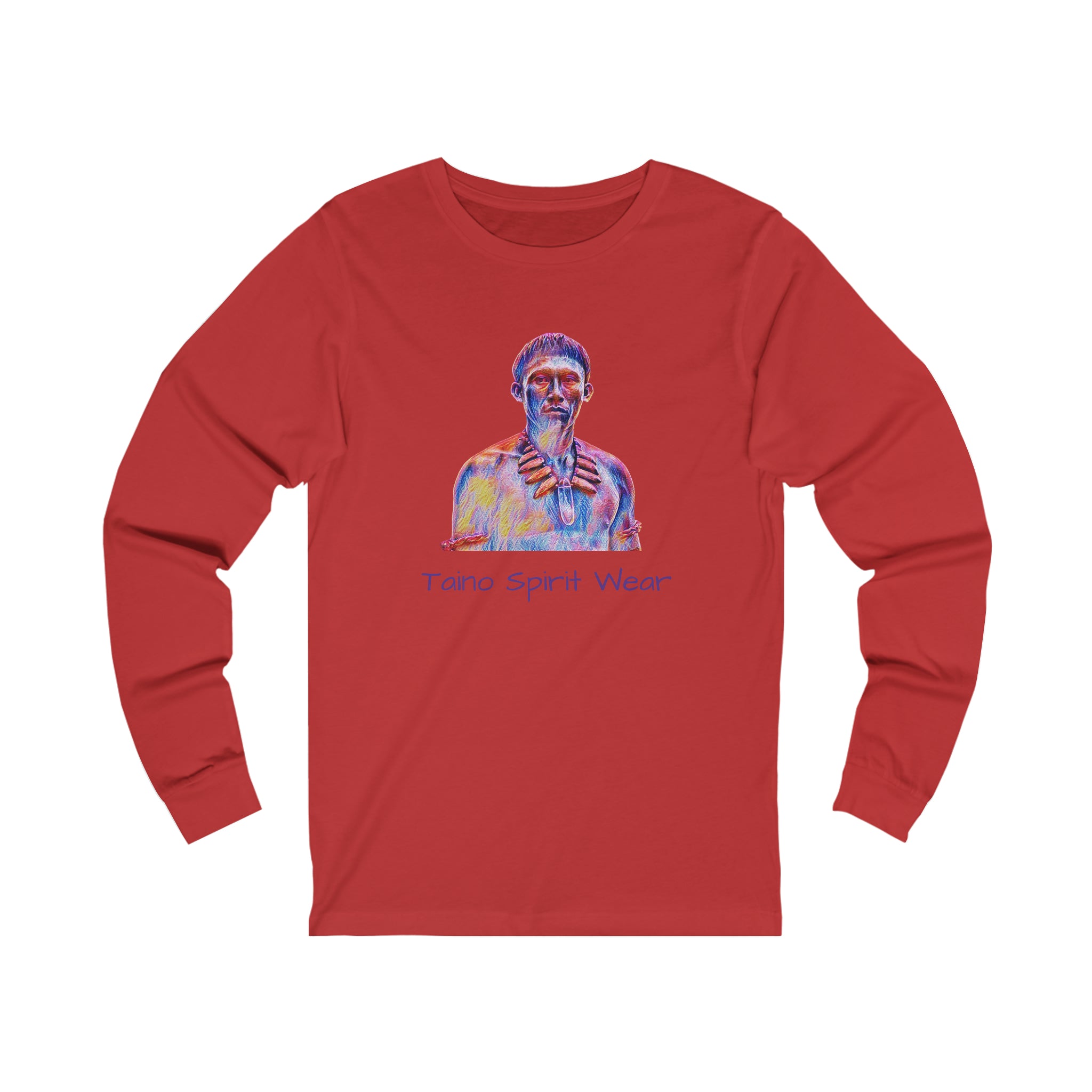 Taino Spirit Wear/Taino Warrior Unisex Jersey Long Sleeve Tee