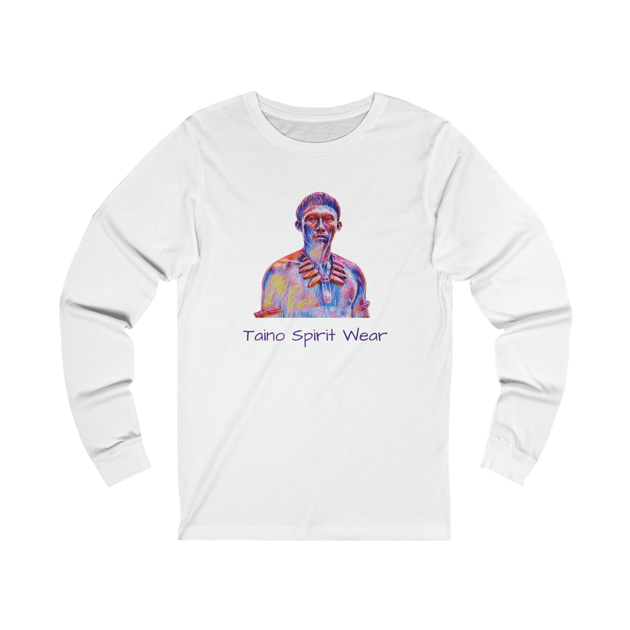 Taino Spirit Wear/Taino Warrior Unisex Jersey Long Sleeve Tee