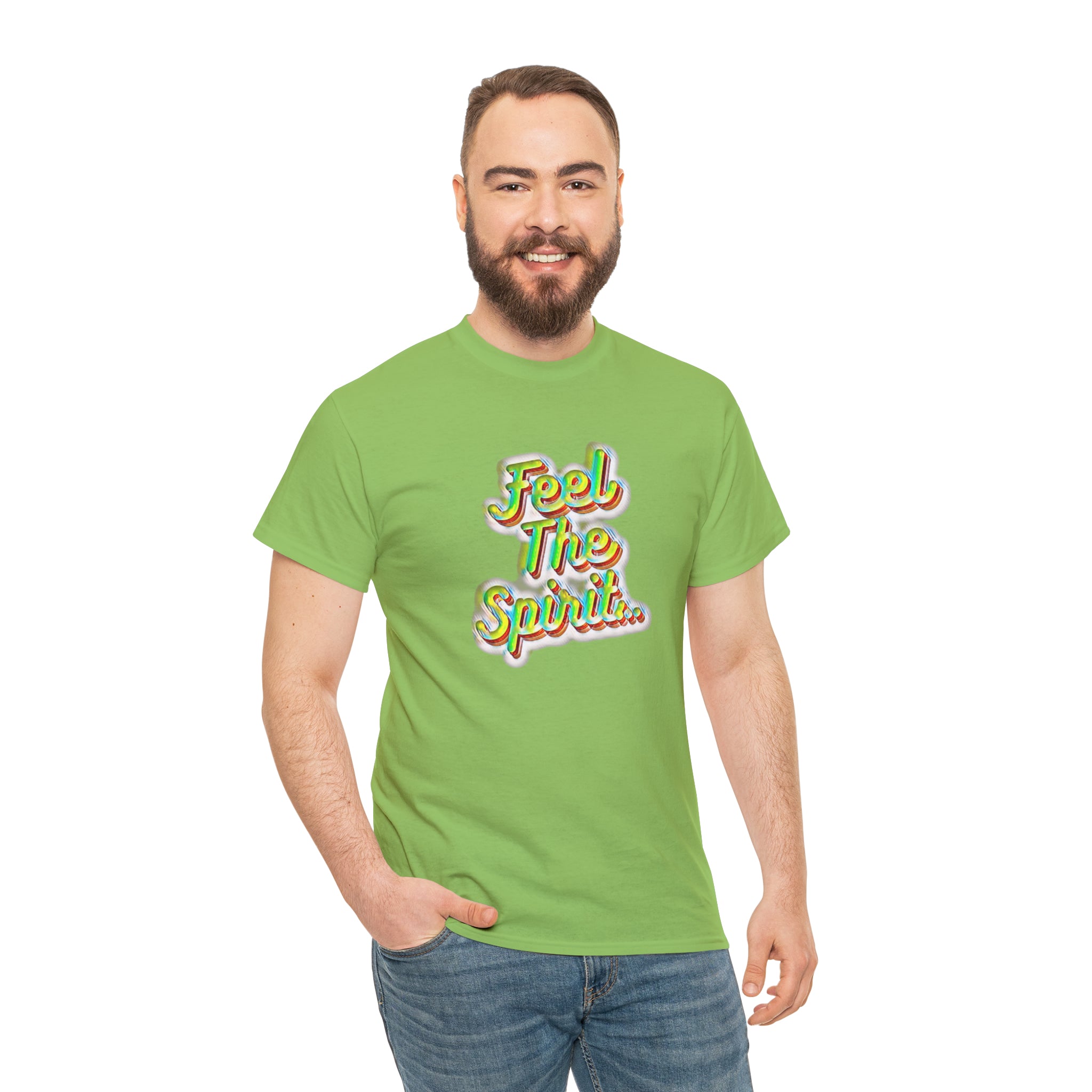 Feel The Spirit Unisex Heavy Cotton Tee