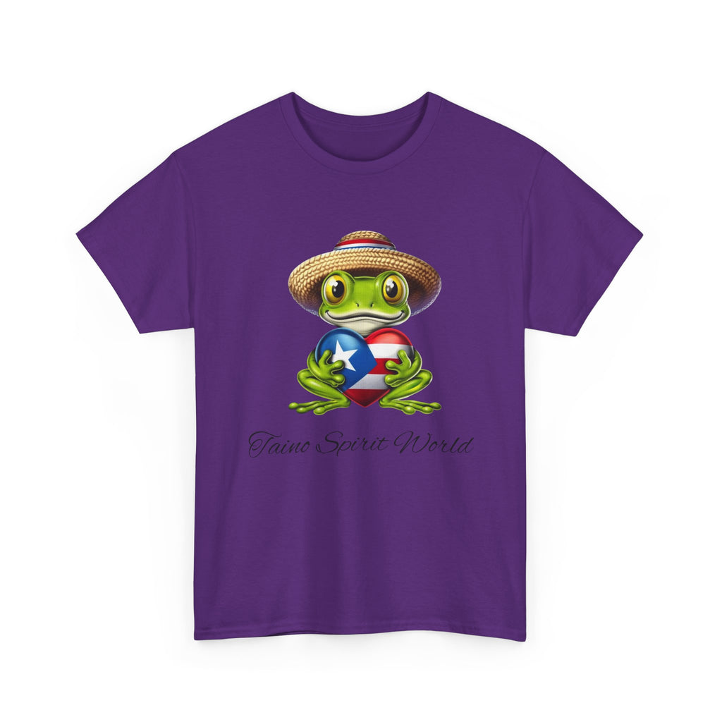 I Heart PR Jibaro Coqui Taino Spirit World Unisex Heavy Cotton Tee