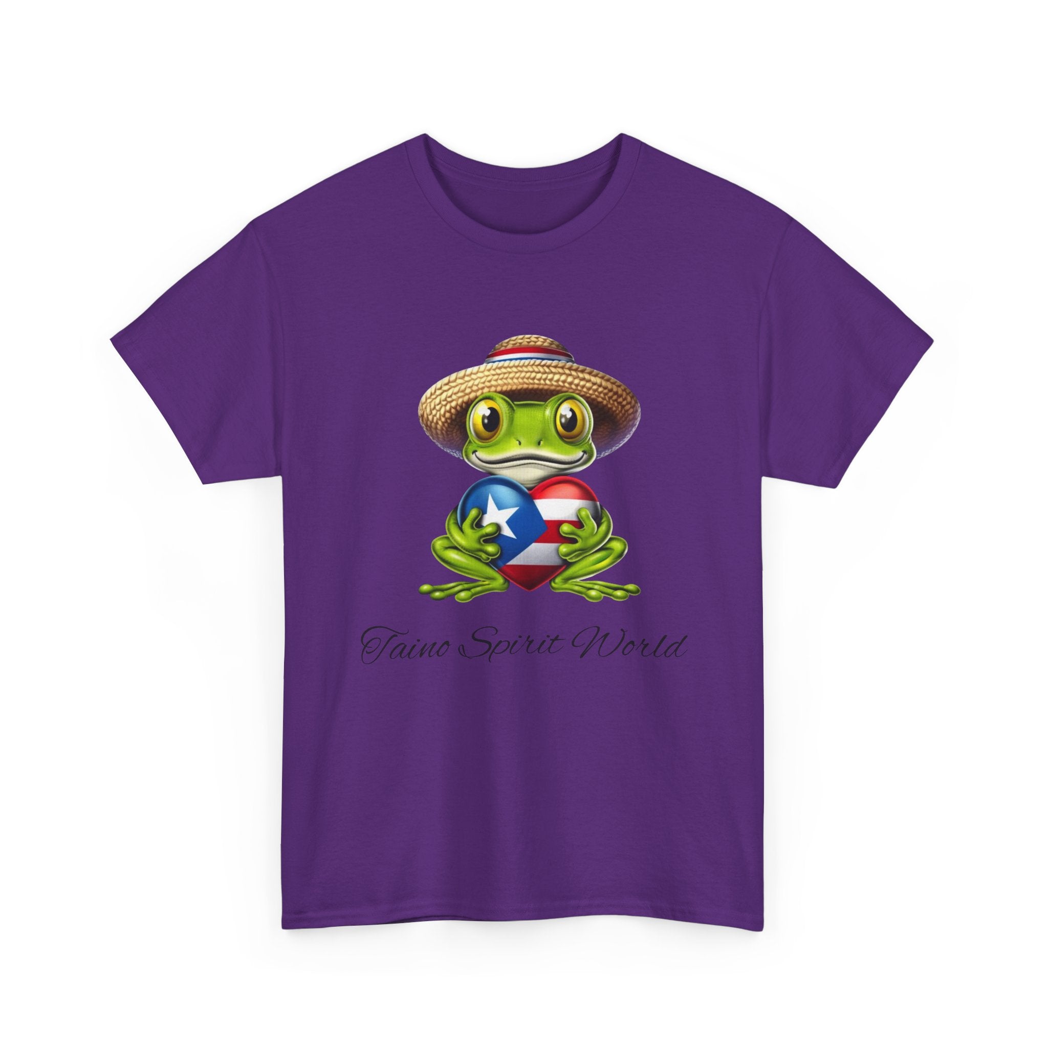 I Heart PR Jibaro Coqui Taino Spirit World Unisex Heavy Cotton Tee