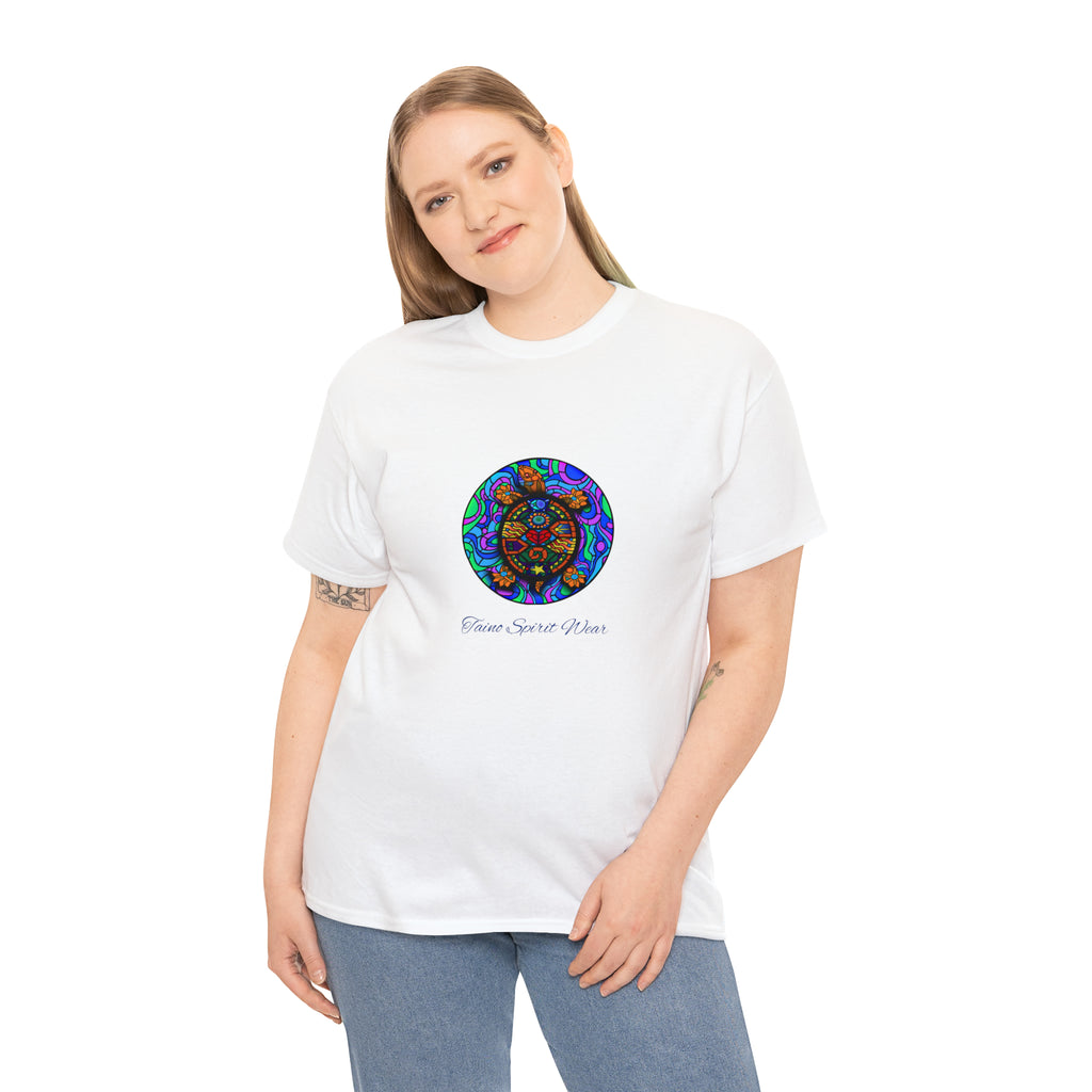 Taino-Inspired Turtle Unisex Heavy Cotton Tee