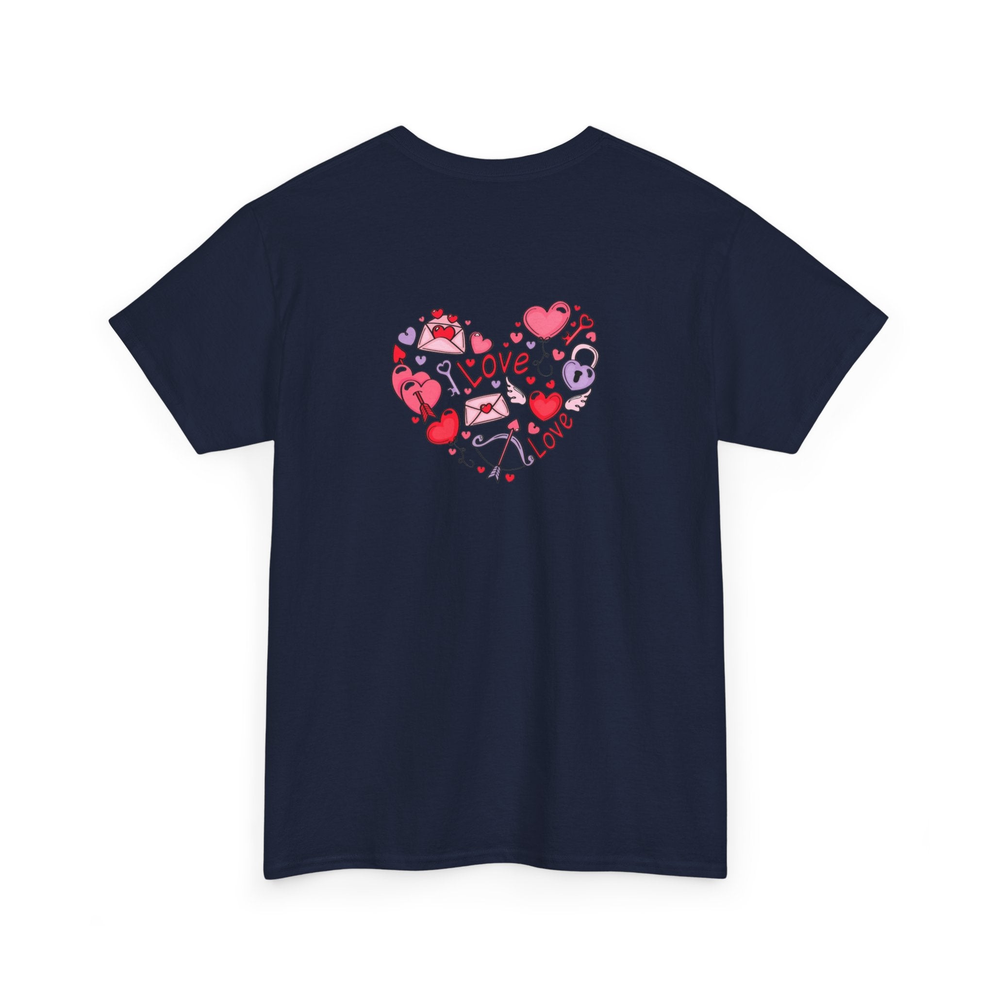 Valentine's Day Tee — "Happy Valentine's Day" Heart Design