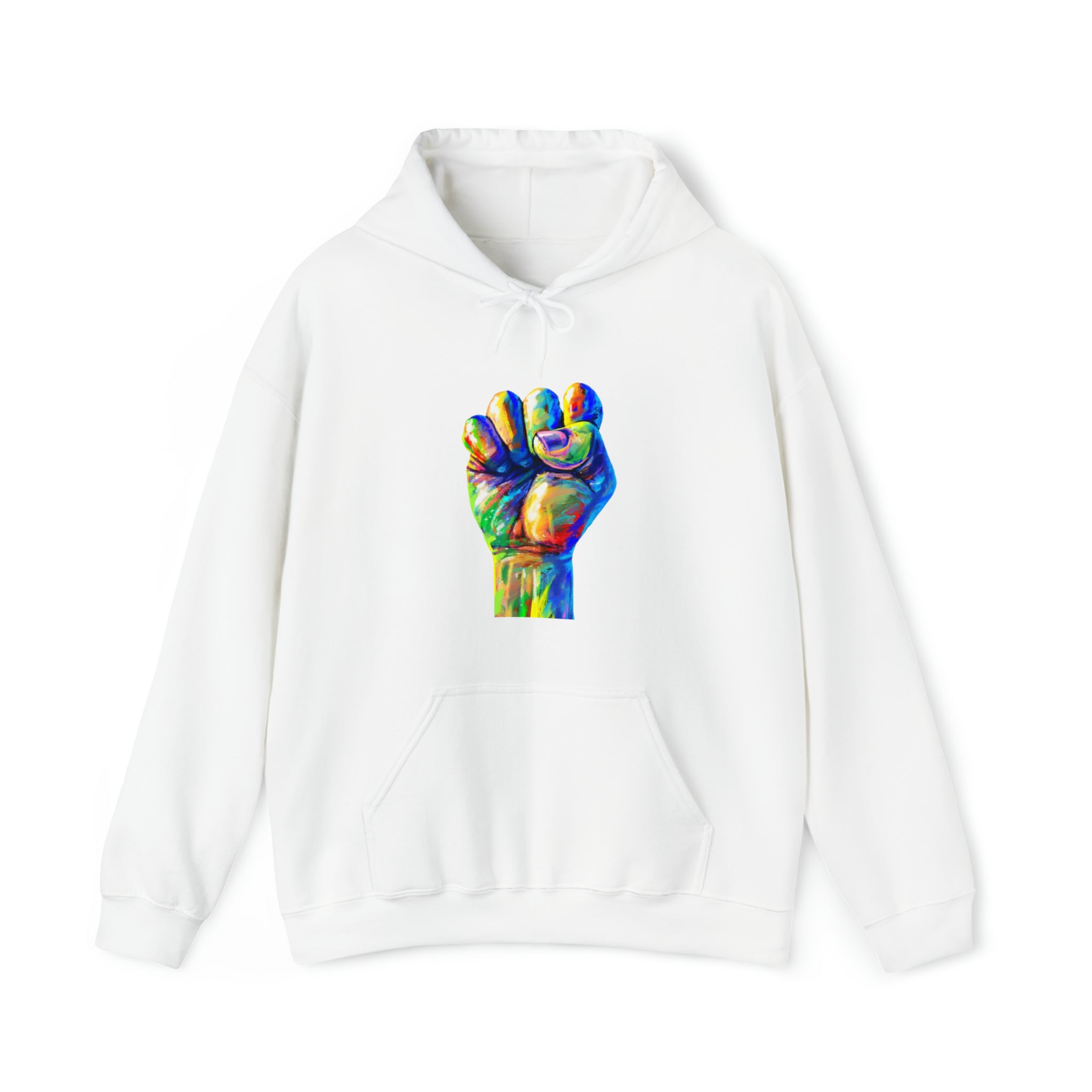 Power to The People Fist Unisex Heavy Blend™ Hooded Sweatshirt
