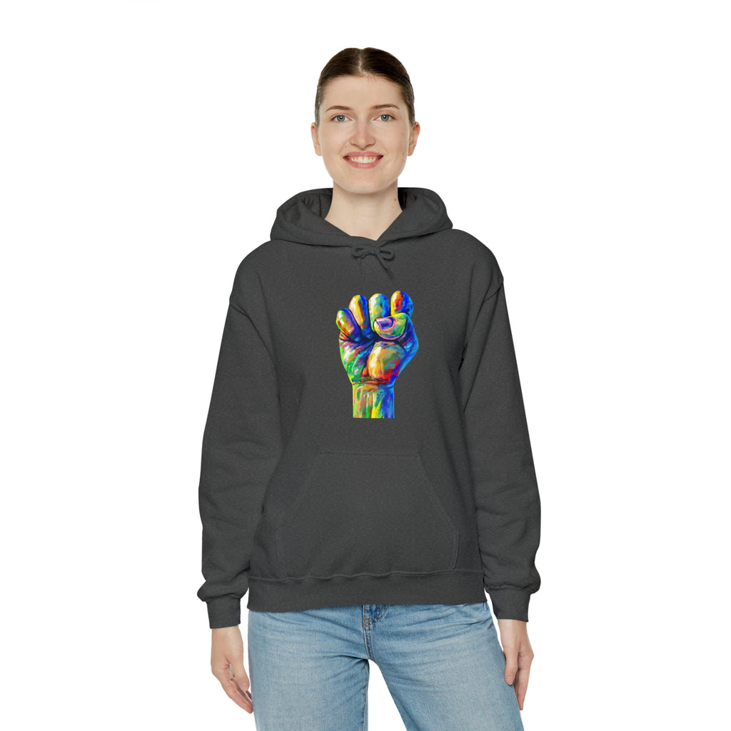 Power to The People Fist Unisex Heavy Blend™ Hooded Sweatshirt