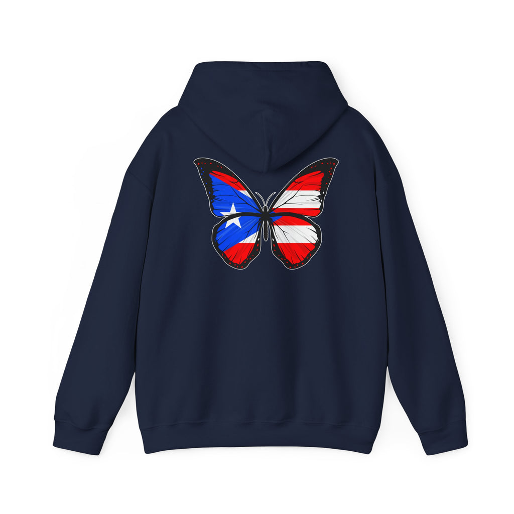 Women's Puerto Rico Flag Butterfly Hoodie