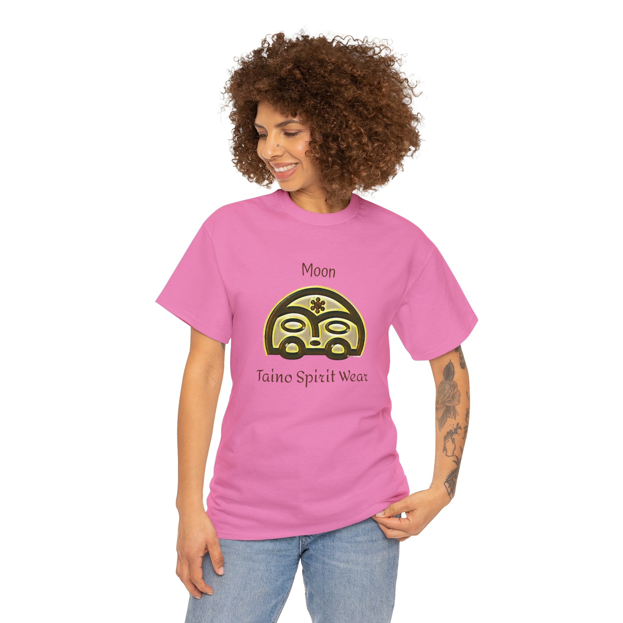 Taino Moon/ Puerto Rican Coqui Unisex Heavy Cotton Tee