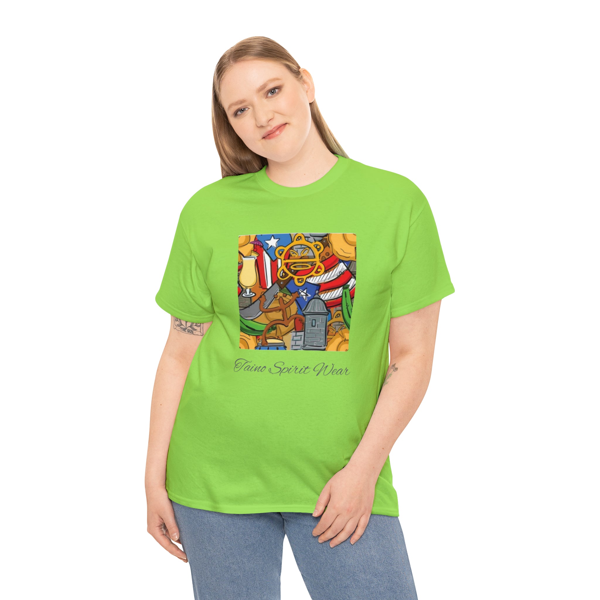 Puerto Rican Heritage Unisex Heavy Cotton Tee
