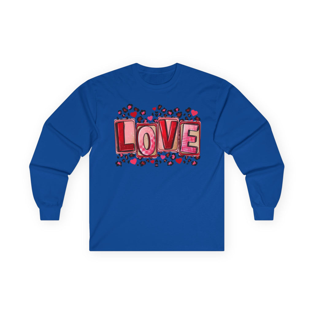 Valentine's Day Love Heart Long Sleeve Tee — Valentine’s Day Graphic Shirt