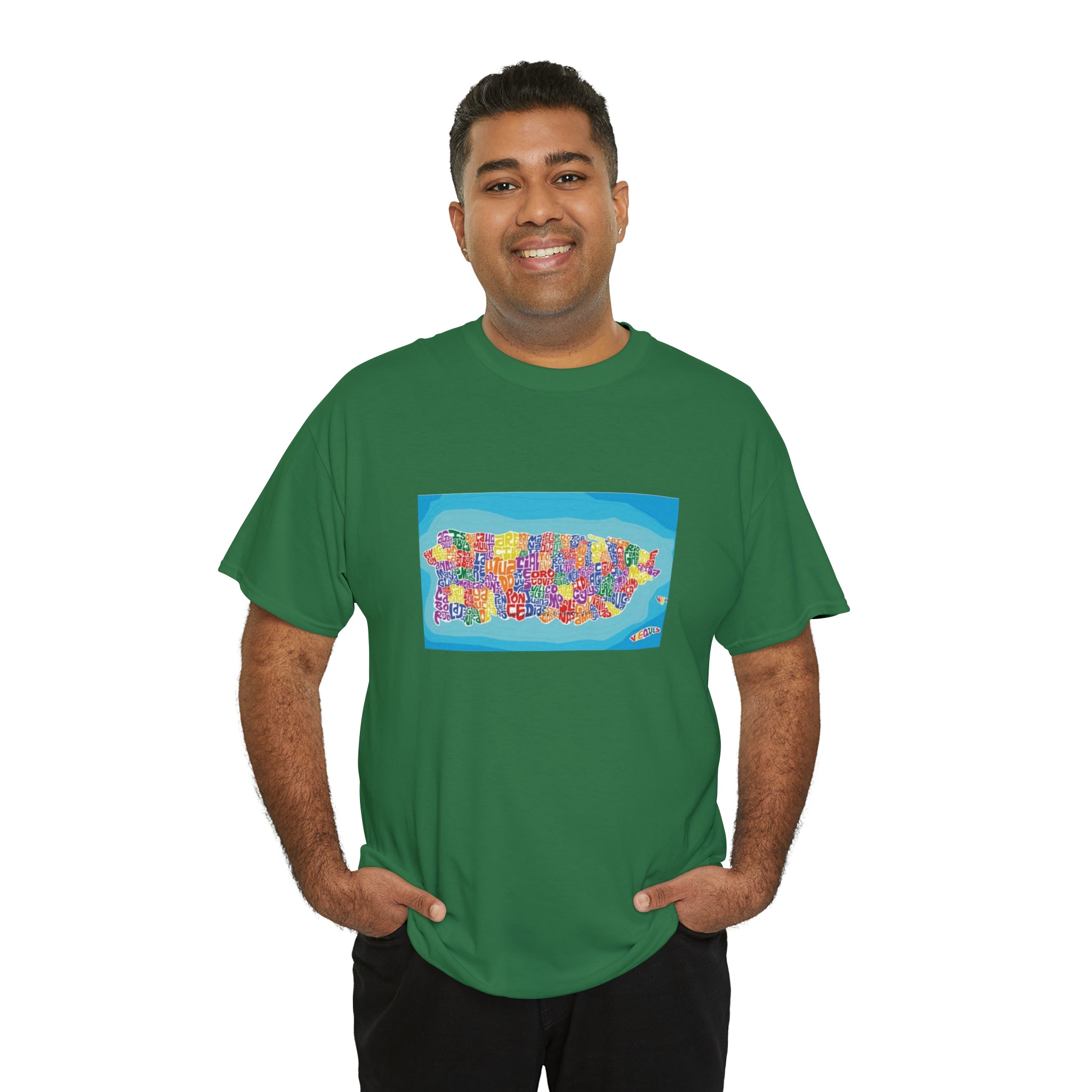 The Island of Puerto Rico Unisex Heavy Cotton Tee
