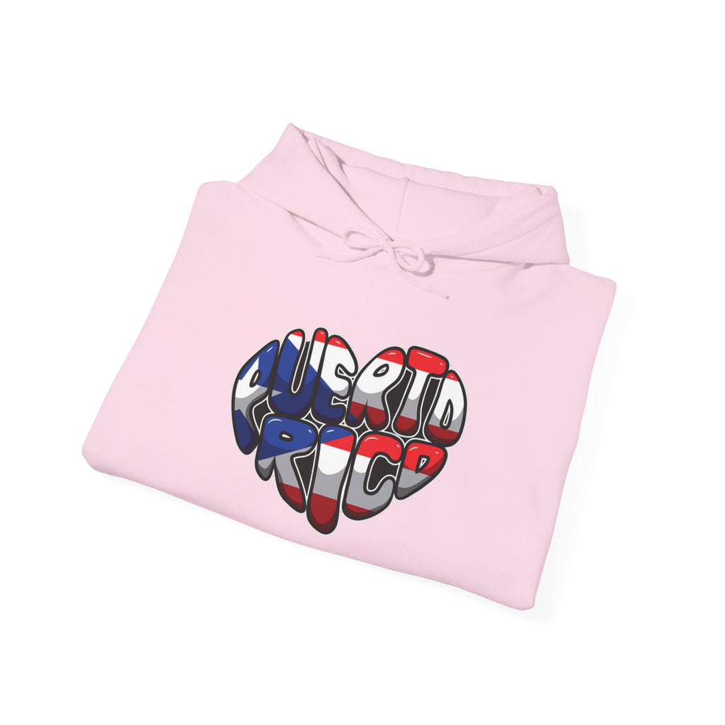 Puerto Rico Flag Heart & Frog Hoodie – Puerto Rican Pride Sweatshirt