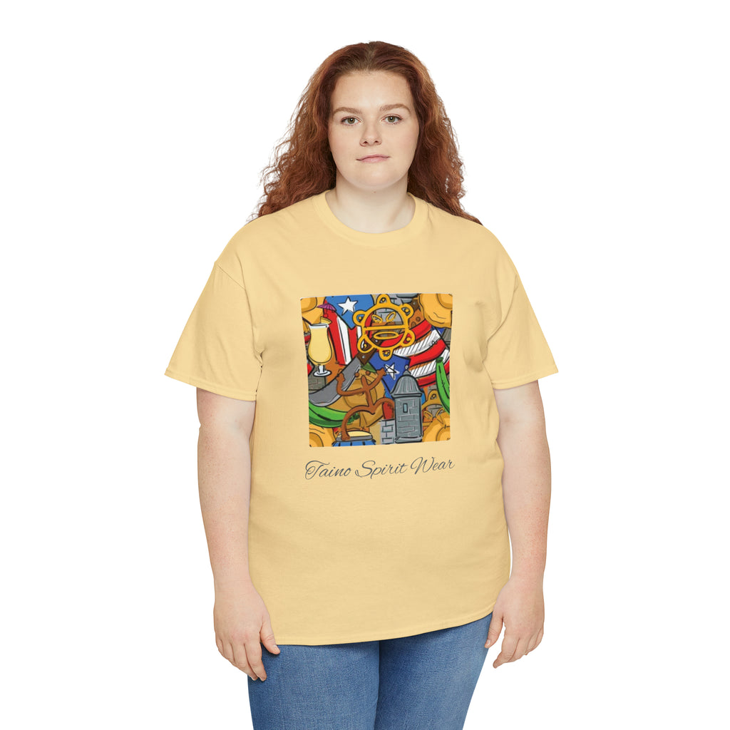 Puerto Rican Heritage Unisex Heavy Cotton Tee