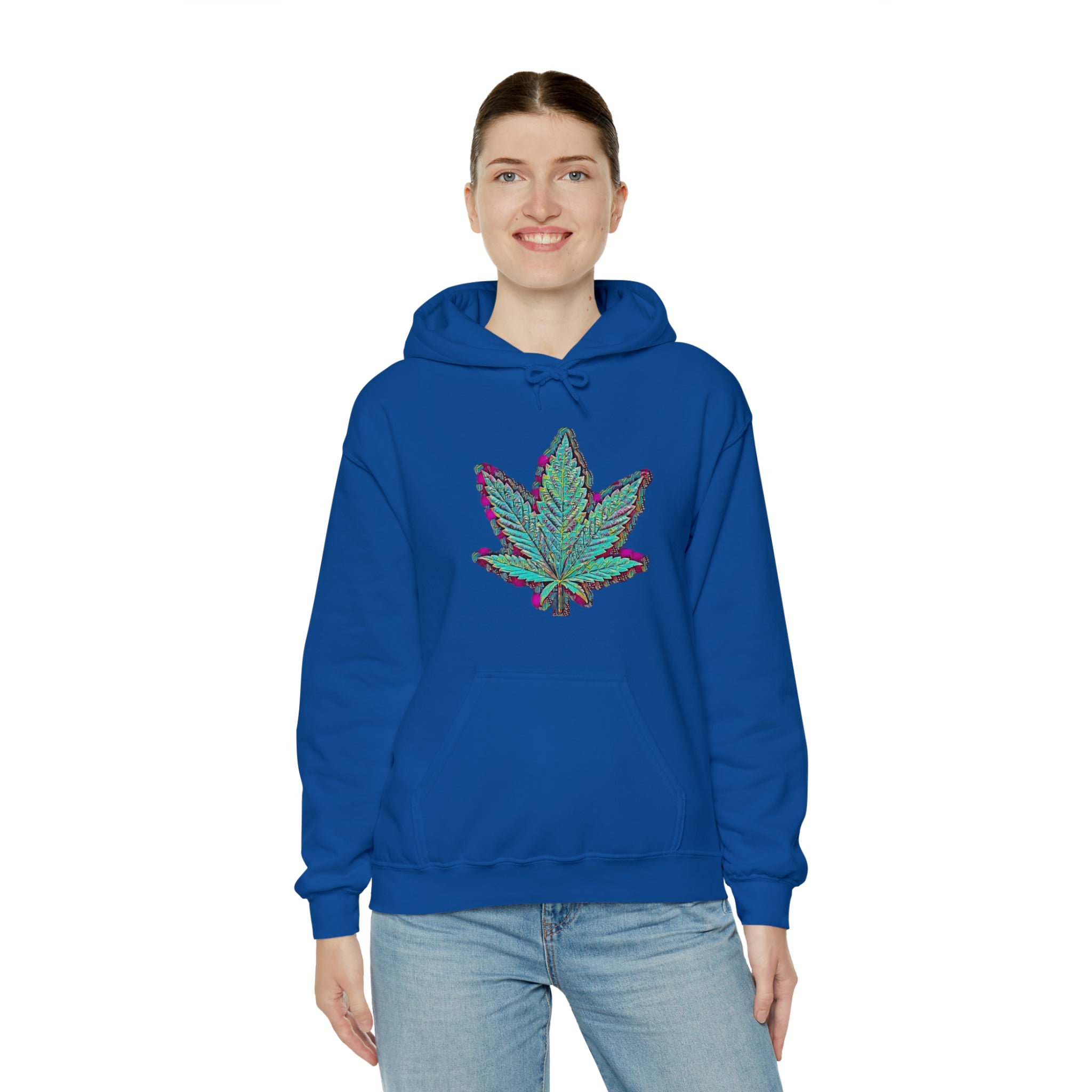 The Five Finger Leaf Unisex Heavy Blend™ Hooded Sweatshirt