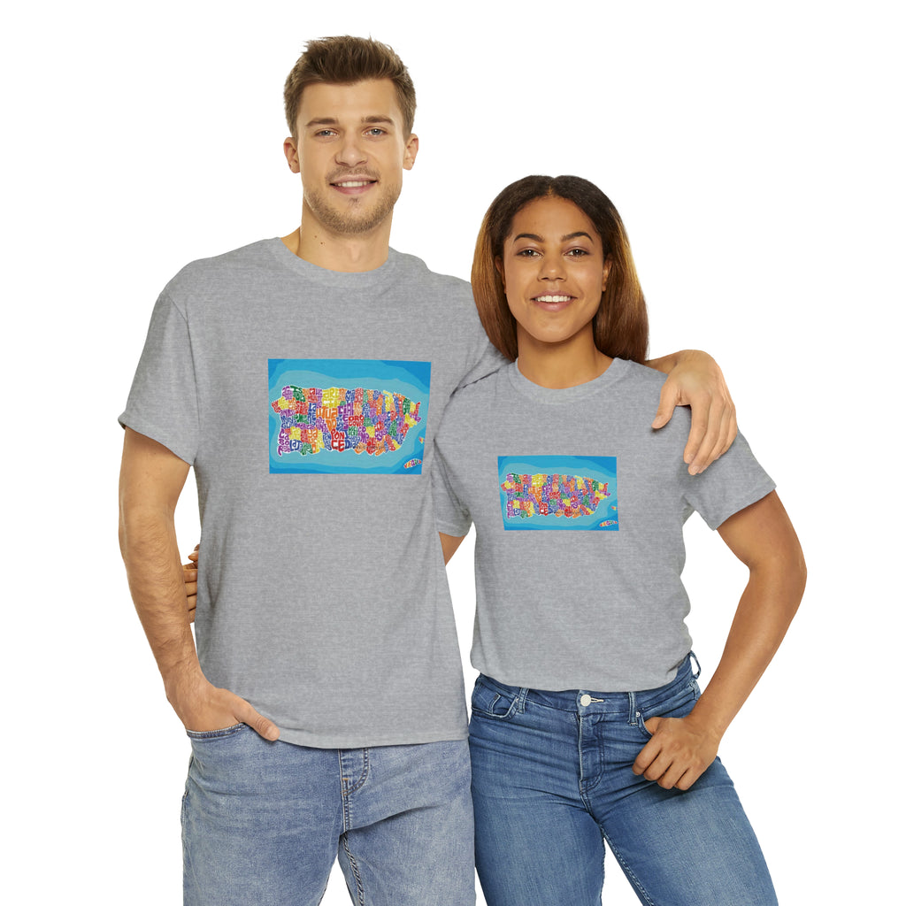 The Island of Puerto Rico Unisex Heavy Cotton Tee