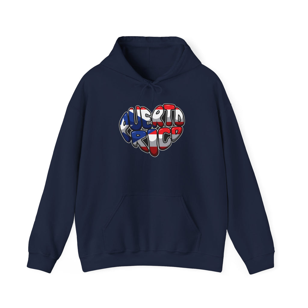 Puerto Rico Flag Heart & Frog Hoodie – Puerto Rican Pride Sweatshirt