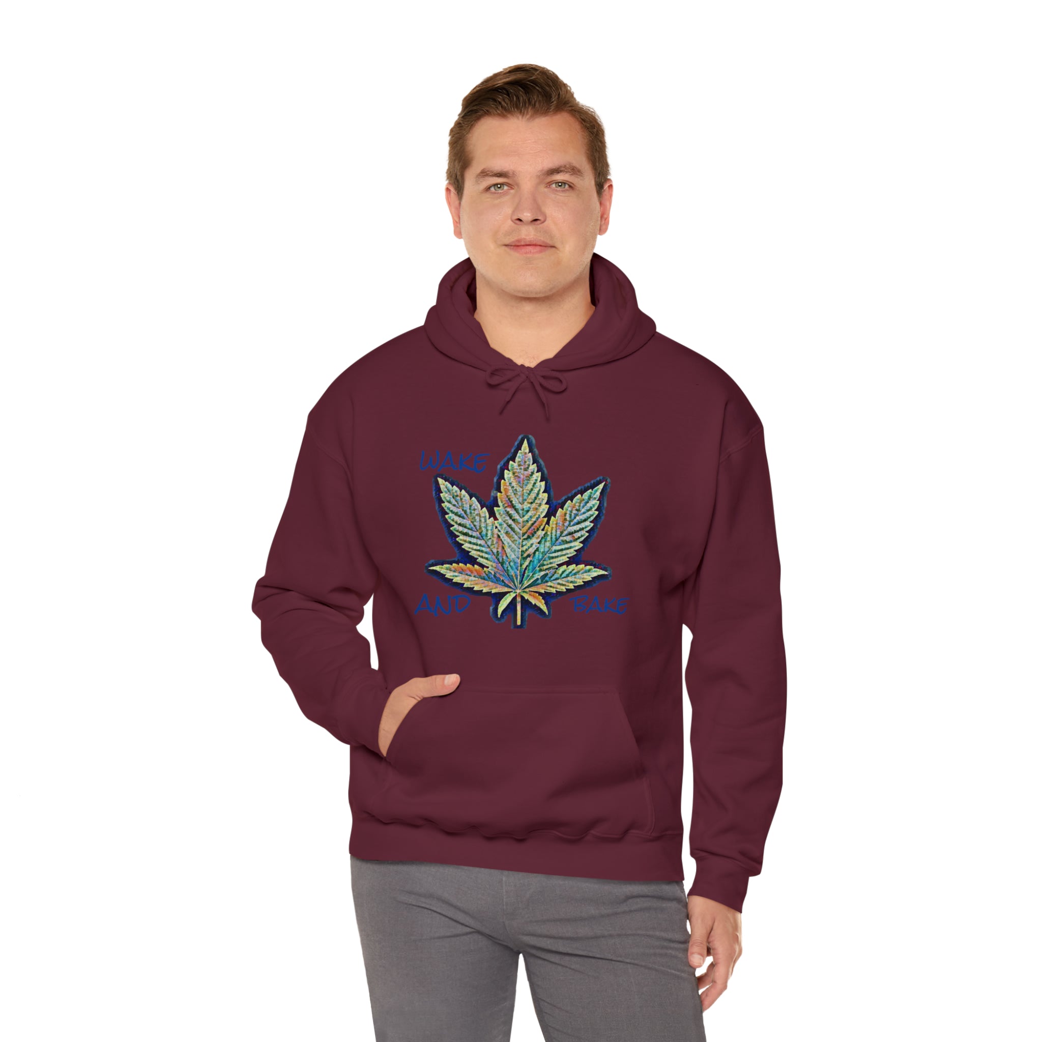 The Five Finger Leaf 2 Unisex Heavy Blend™ Hooded Sweatshirt