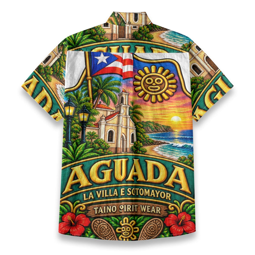 All-Over Print Men's Breathable Shirt|140GSM Slub Cotton