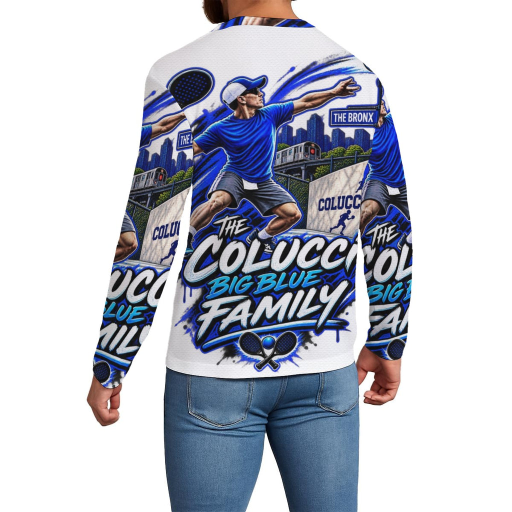 The Colucci Big Blue Family "All Over Print" Long Sleeve TShirt
