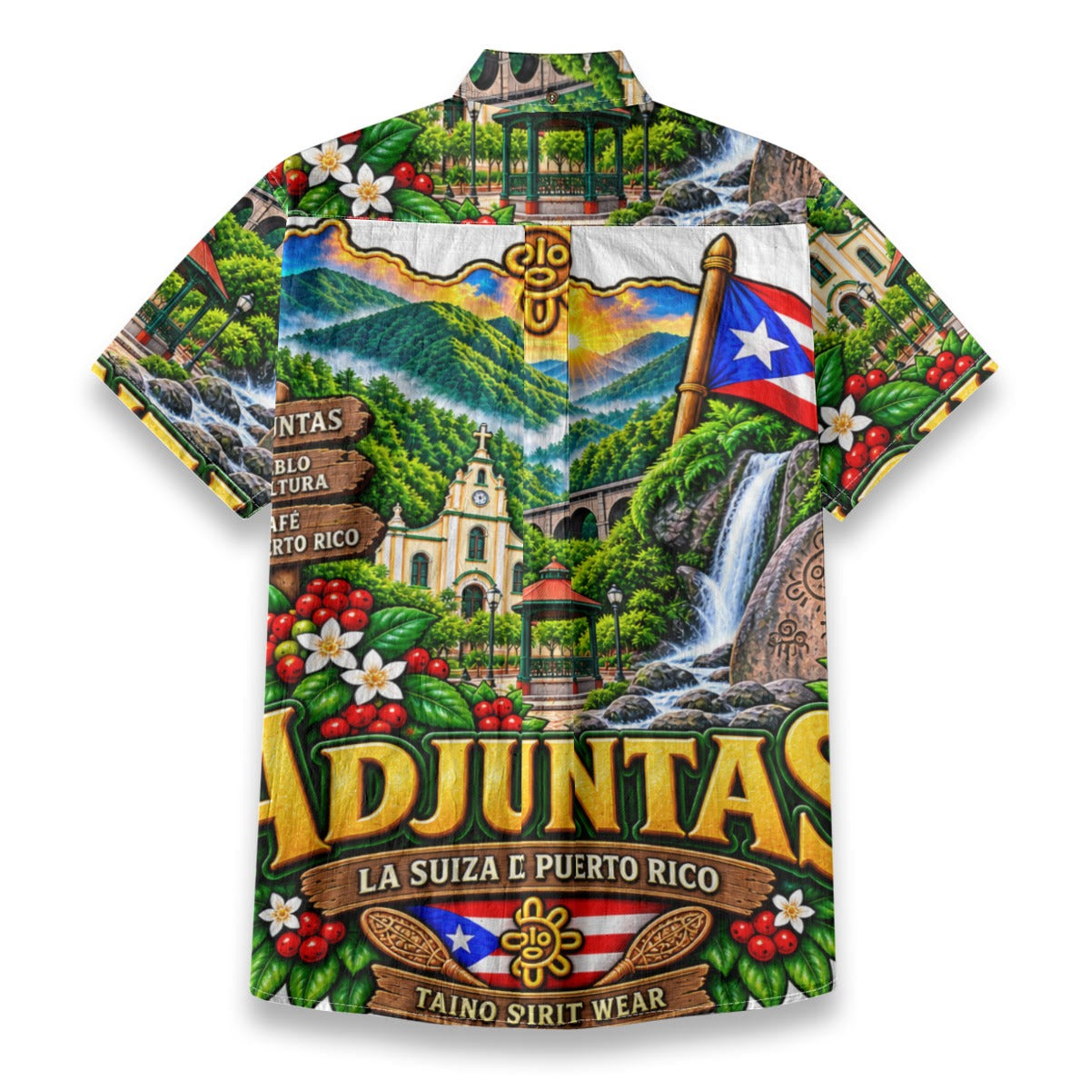 All-Over Print Men's Breathable Shirt|140GSM Slub Cotton