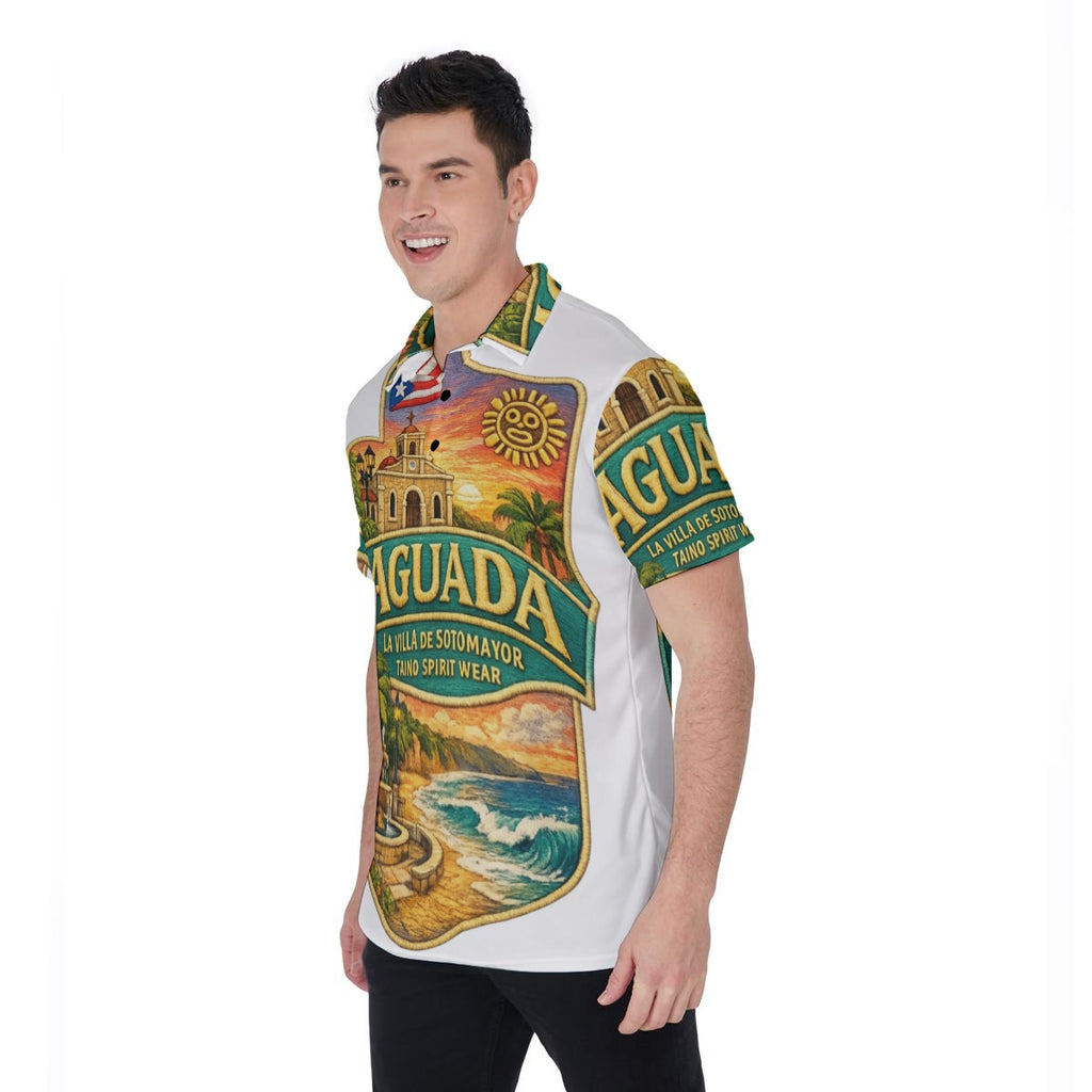 TSW Aguada Puerto Rico All-Over Print Men's Polo Shirt