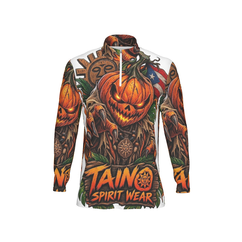 All-Over Print Men's Sports Collar Jersey With Long Sleeve| Interlock