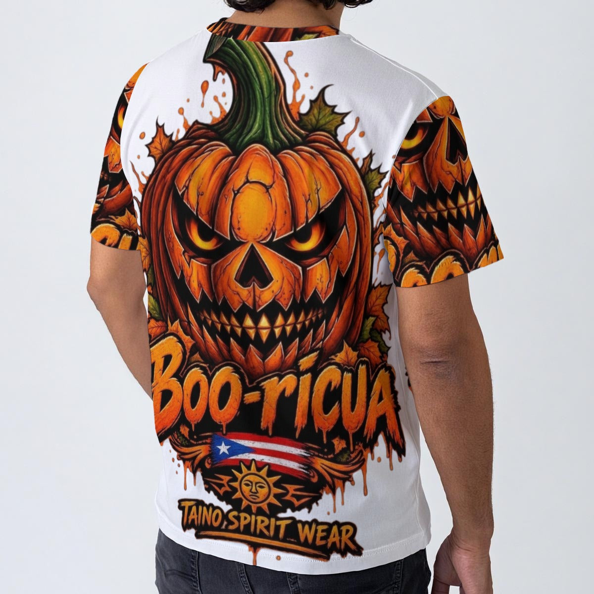 TSW Boo-ricua All-Over Print Men's O-Neck T-Shirt | 190GSM Cotton